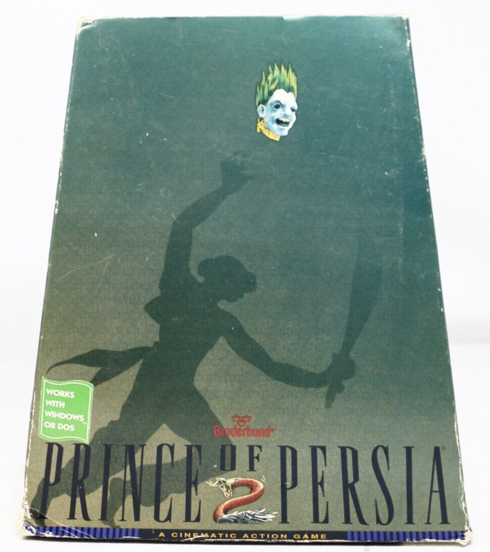 Prince of Persia 2: The Shadow & The Flame Trapezoid Big Box (Brøderbund, 1993)+