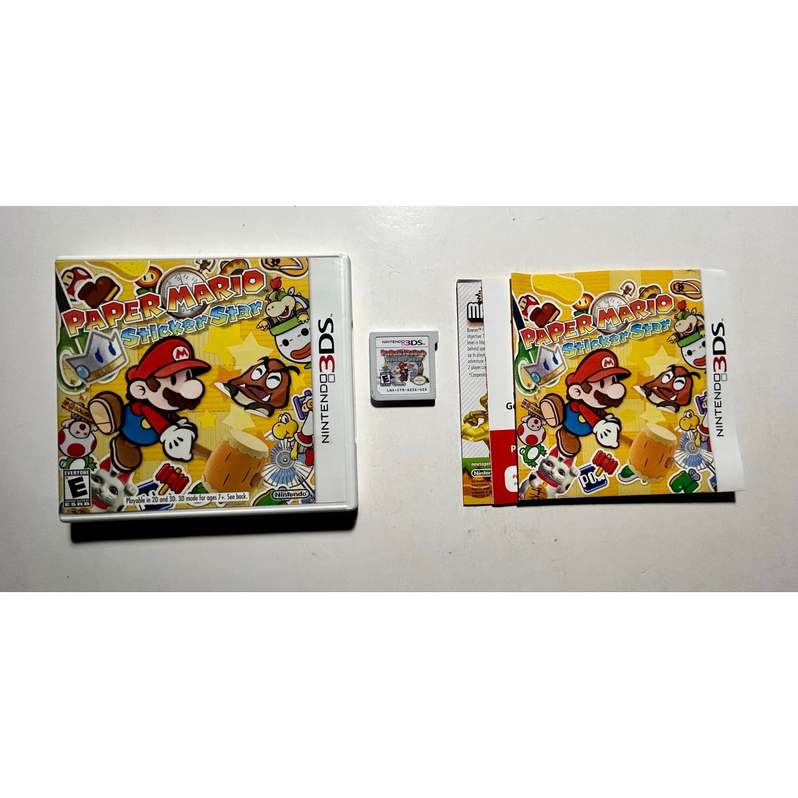 Paper Mario Sticker Star (Nintendo 3DS) works cib Complete🔥nice shape!