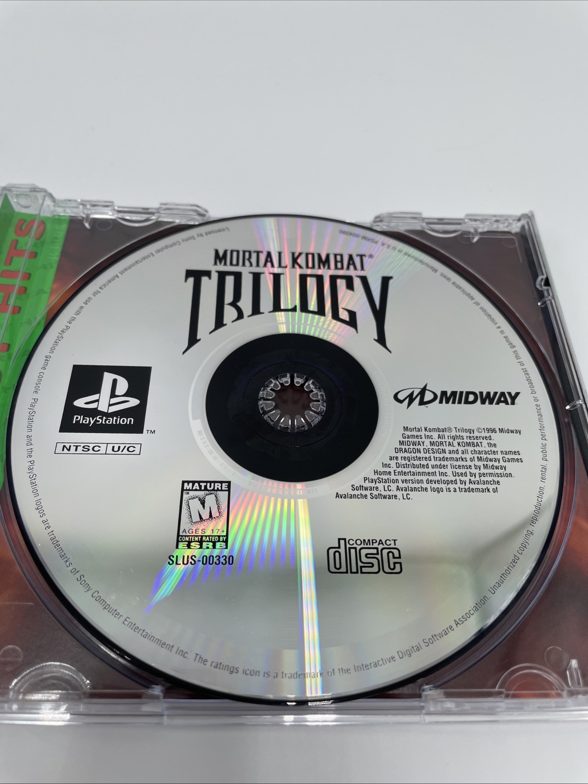 Mortal Kombat Trilogy PS1 PlayStation 1 Complete CIB Greatest Hits + Reg Card