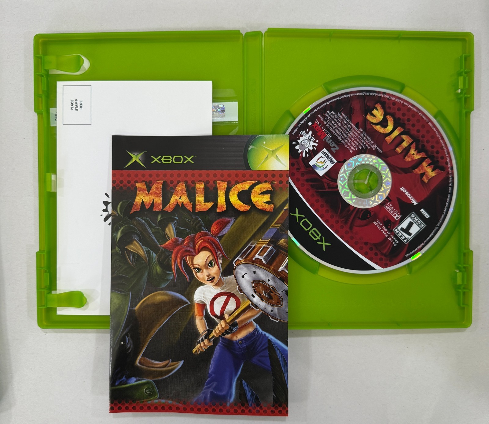 CIB Xbox Games Lot: Stubbs the Zombie, Raze’s Hell, Malice, Oddworld – Working