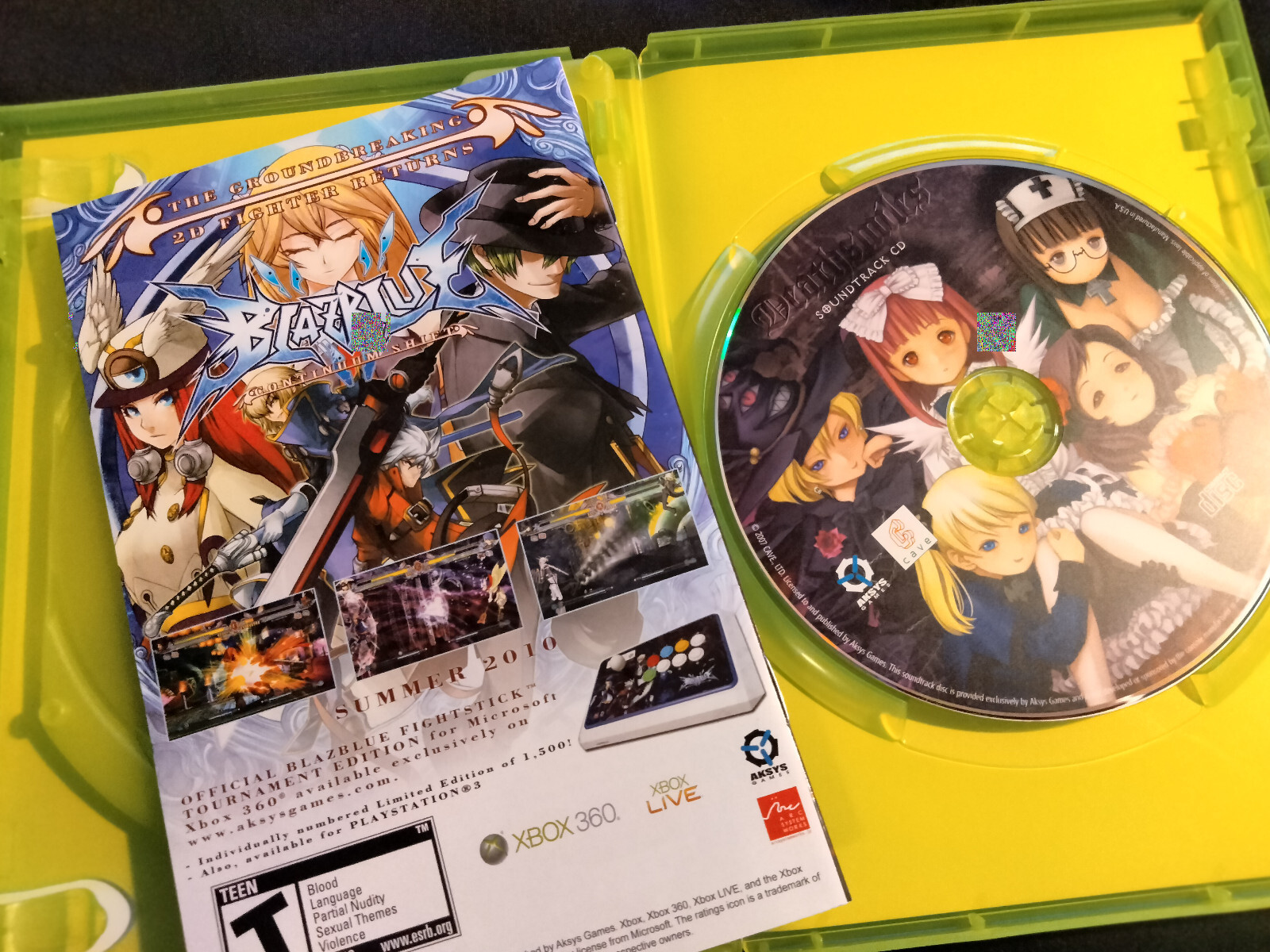 Deathsmiles – Limited Edition (Microsoft Xbox 360) CIB faceplate, game, cd STG