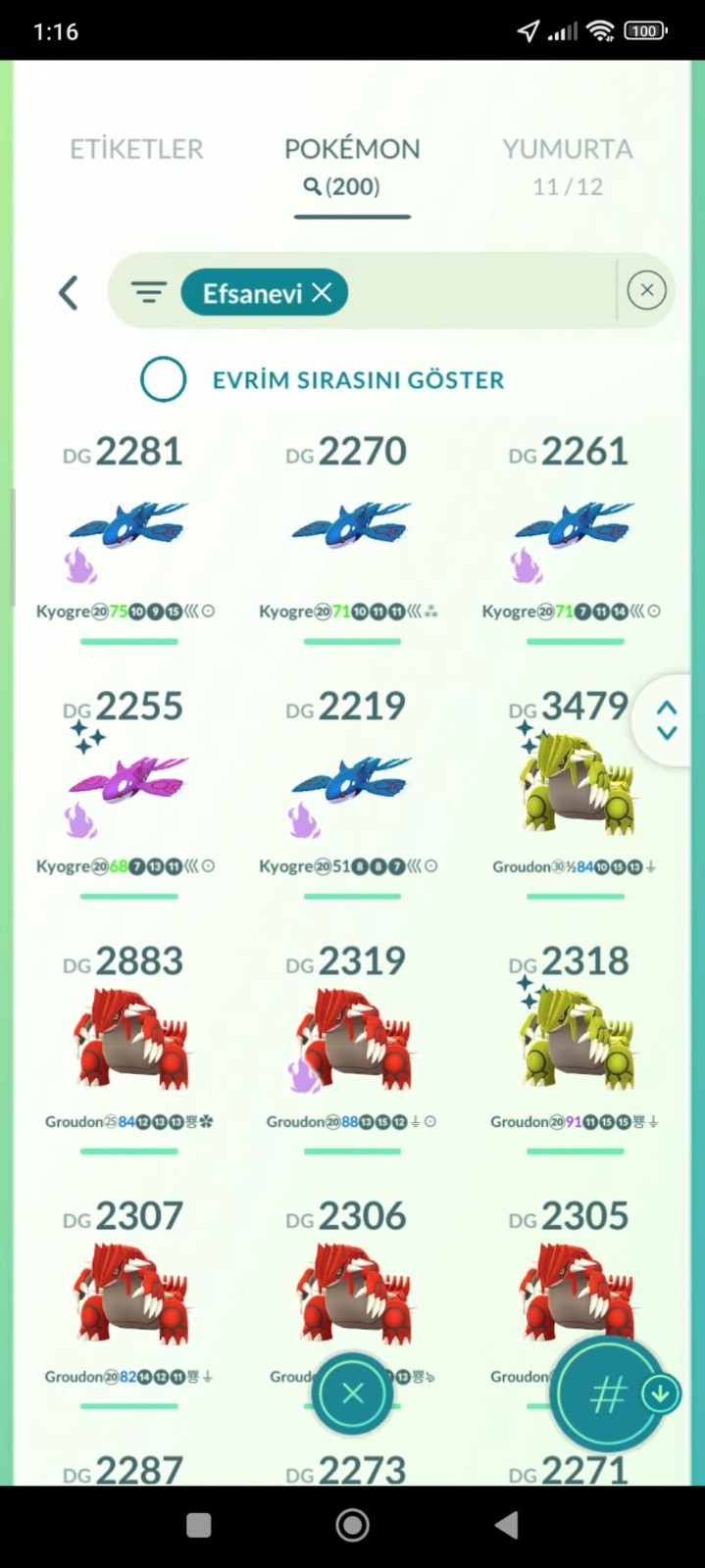 Pokémon Go level 72 lvl – 2016