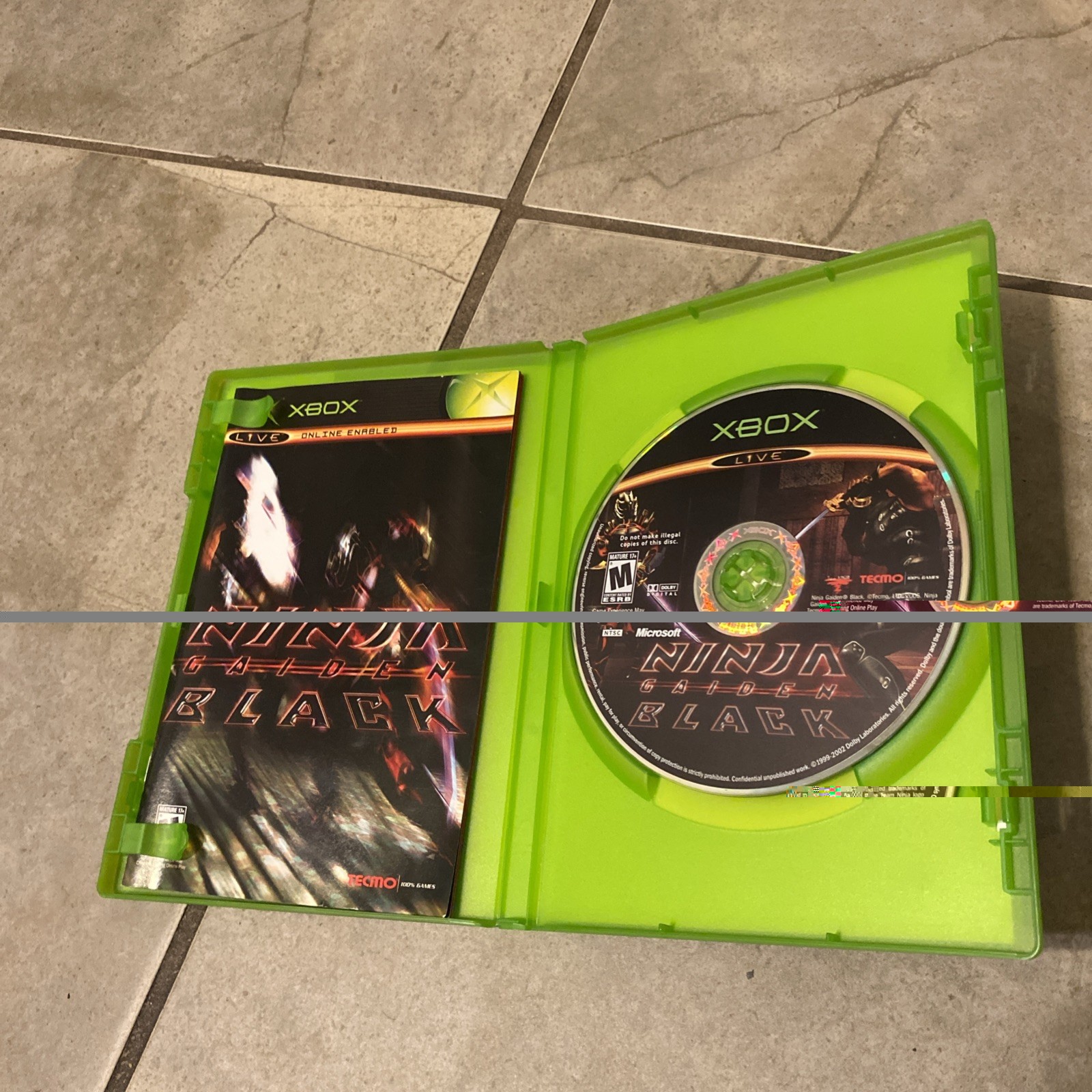 Ninja Gaiden Black (Microsoft Xbox, 2005) Complete CIB CLEAN!
