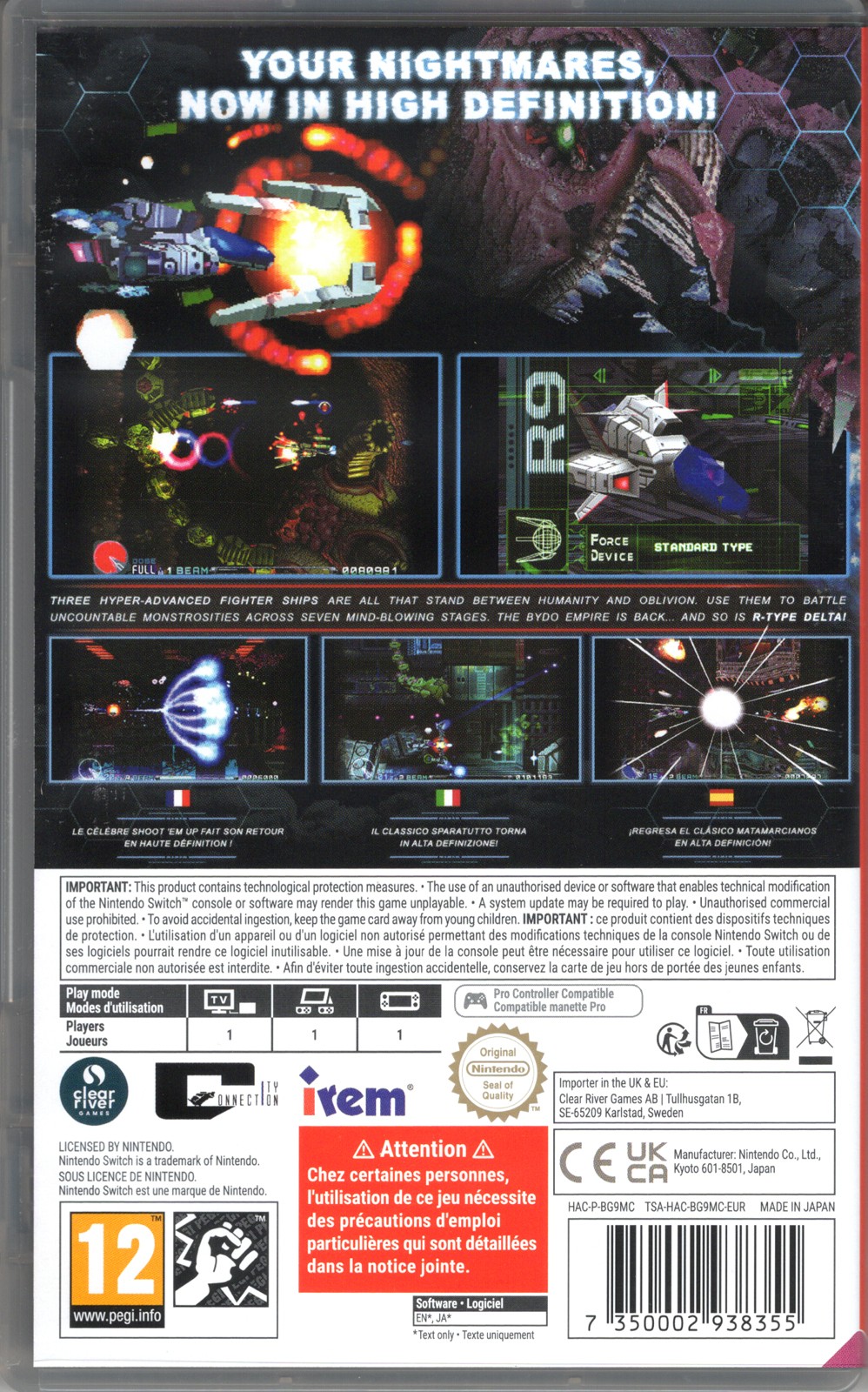 R-Type Delta: HD Boosted for Nintendo Switch™