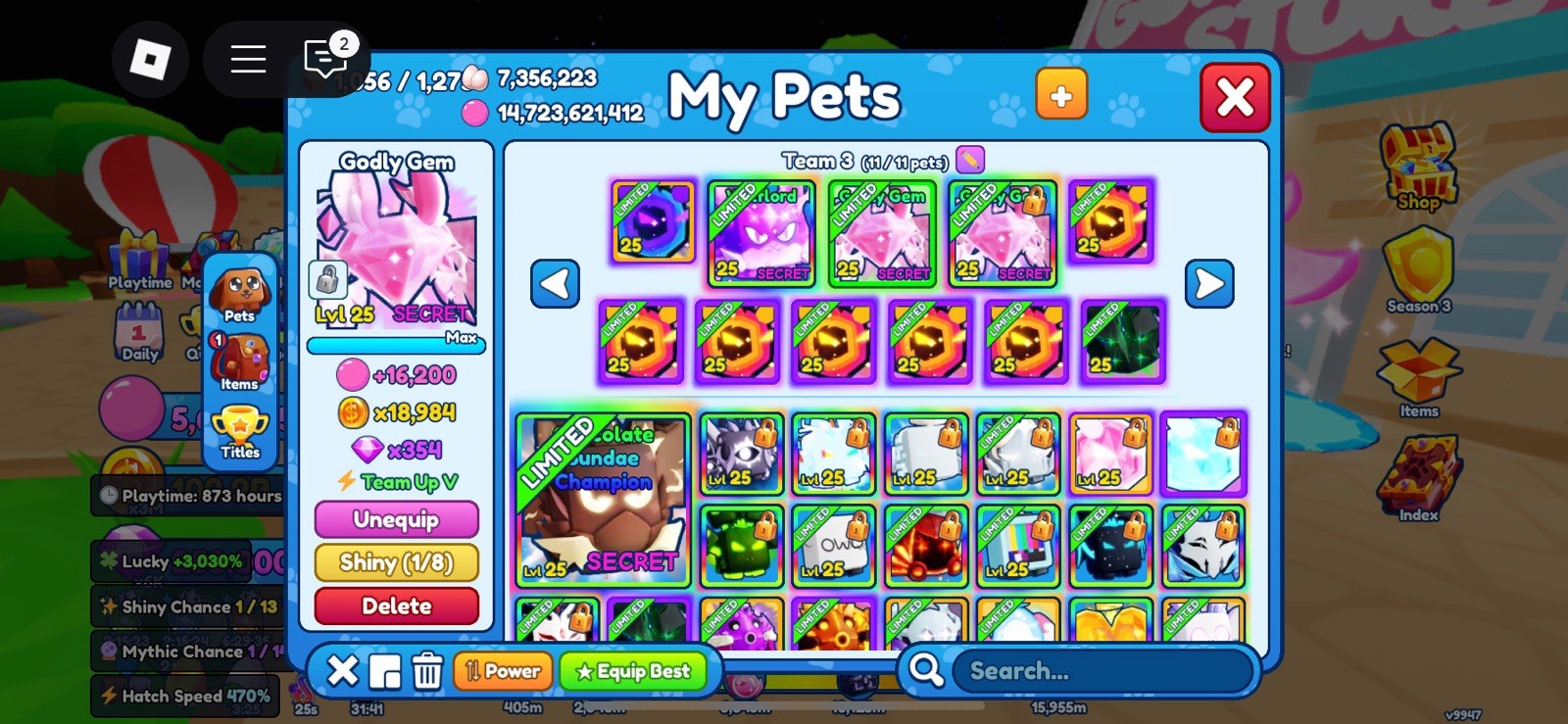 BGSI (Bubble Gum Simulator Infinity): Godly Gems