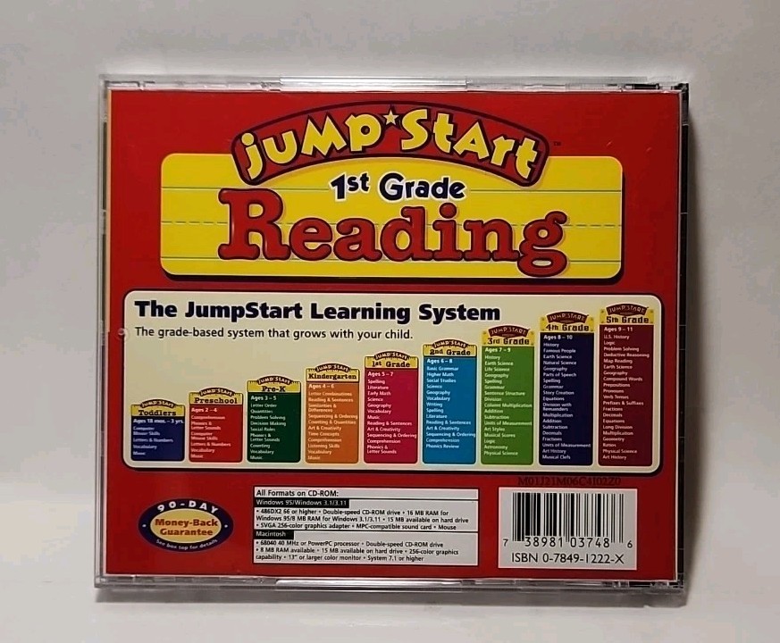 Jump Start – 1st Grade Reading Knowledge Adventure Win 95/Mac USA 6226