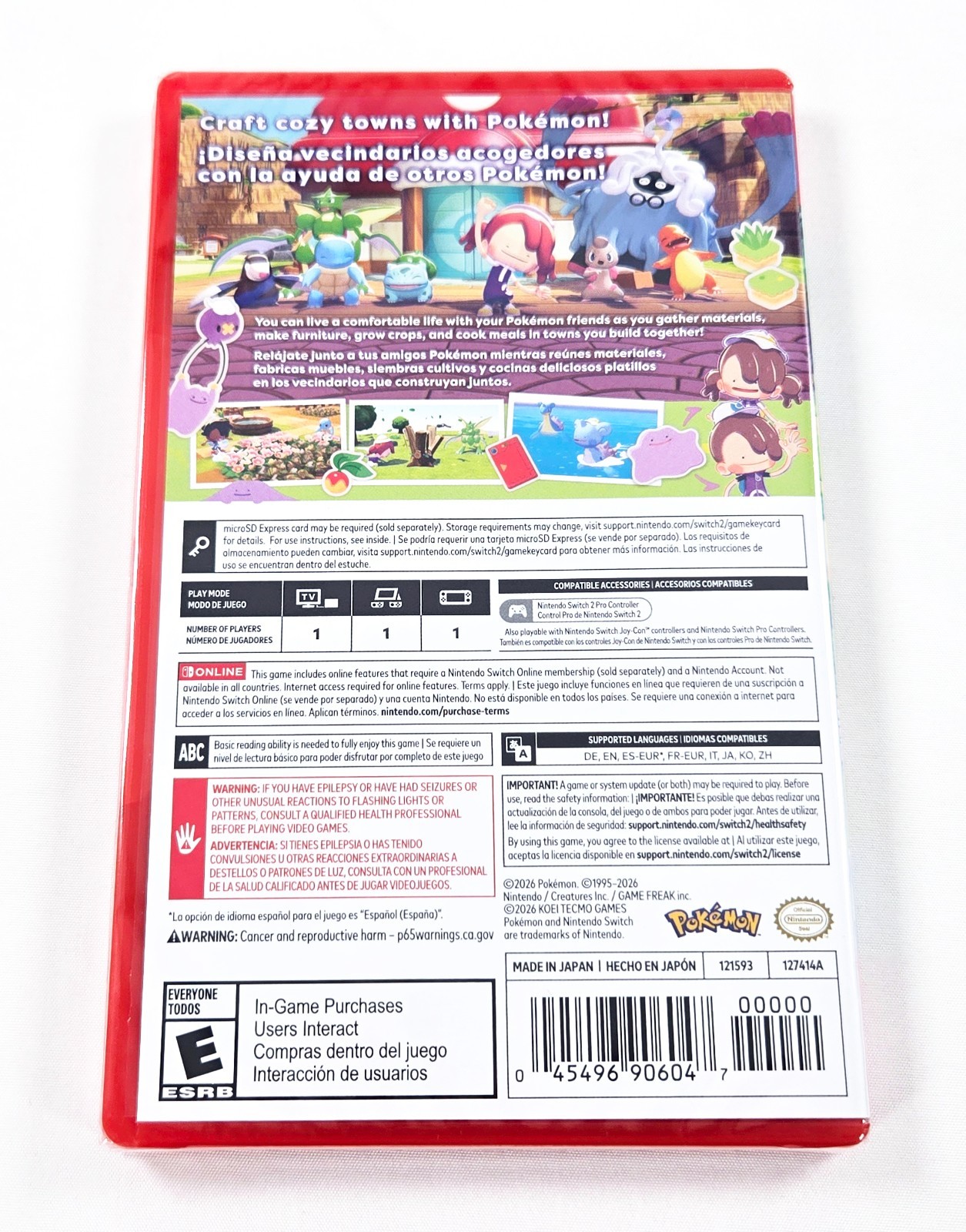 POKEMON POKOPIA NEW SEALED 2026 Authentic Nintendo Switch 2