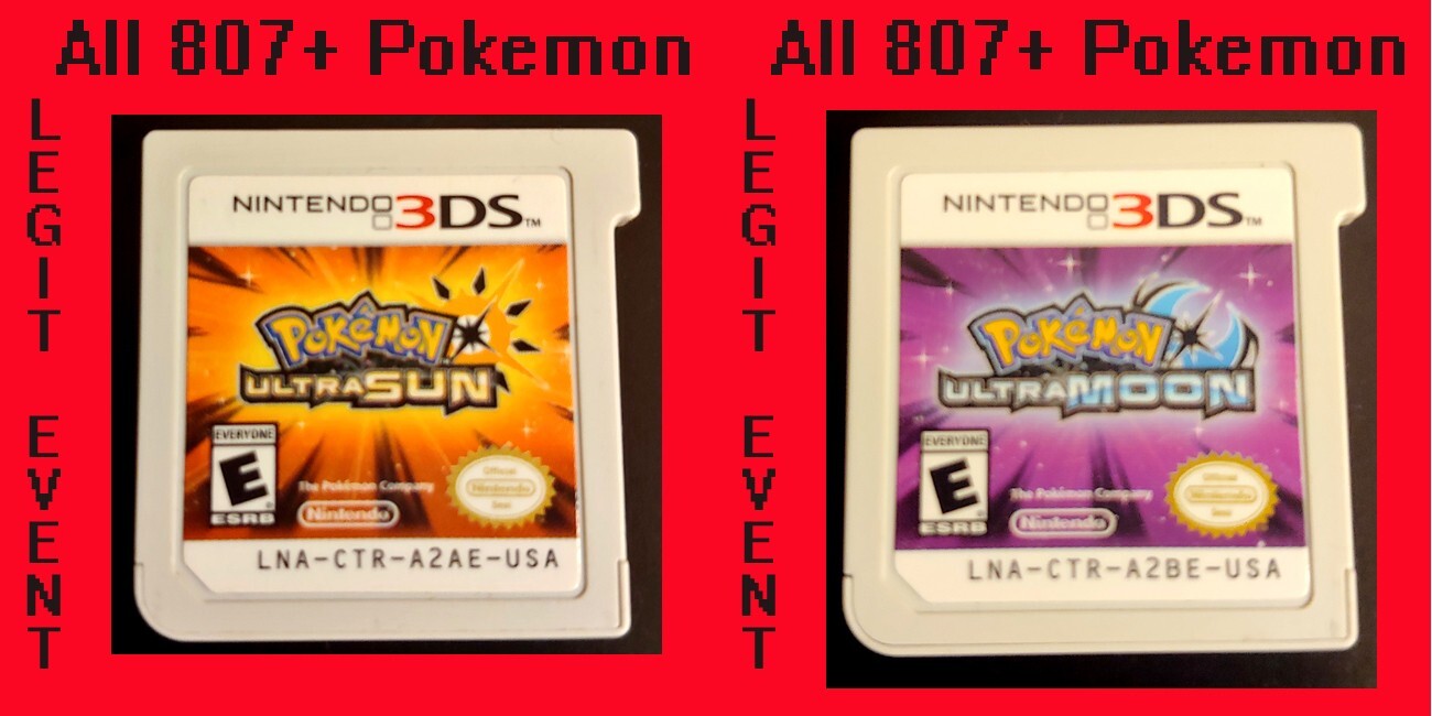 Pokemon Ultra Sun & Ultra Moon Loaded with All 807 Shiny & 100+ Legit Events