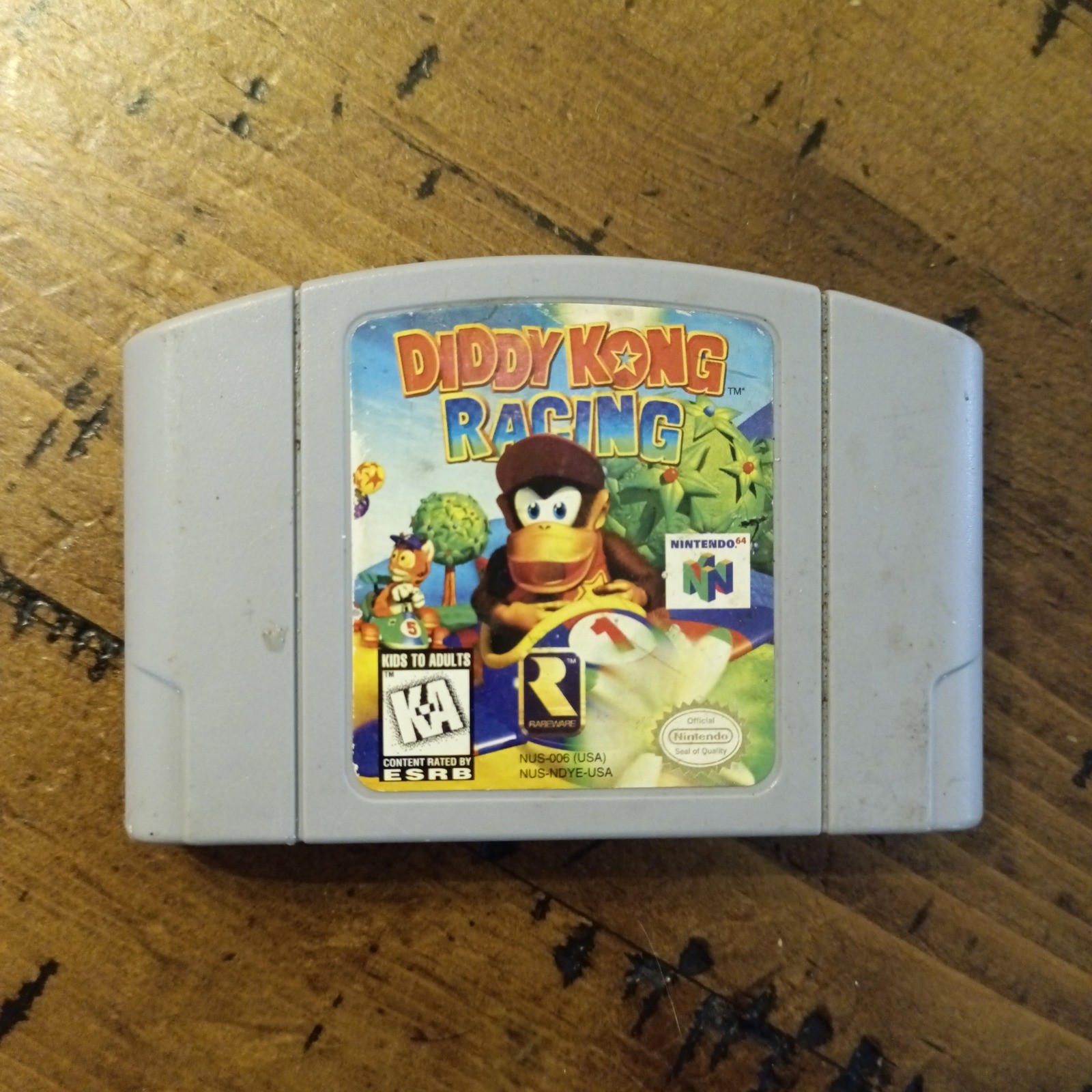 Diddy Kong Racing Nintendo 64 N64 Game Cartridge NUS-006 Rare hf