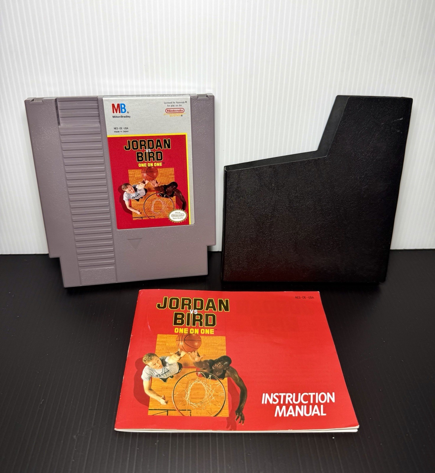 Jordan vs. Bird: One-on-One (Nintendo NES, 1989) – CLEAN CART & MANUAL w/ COVER