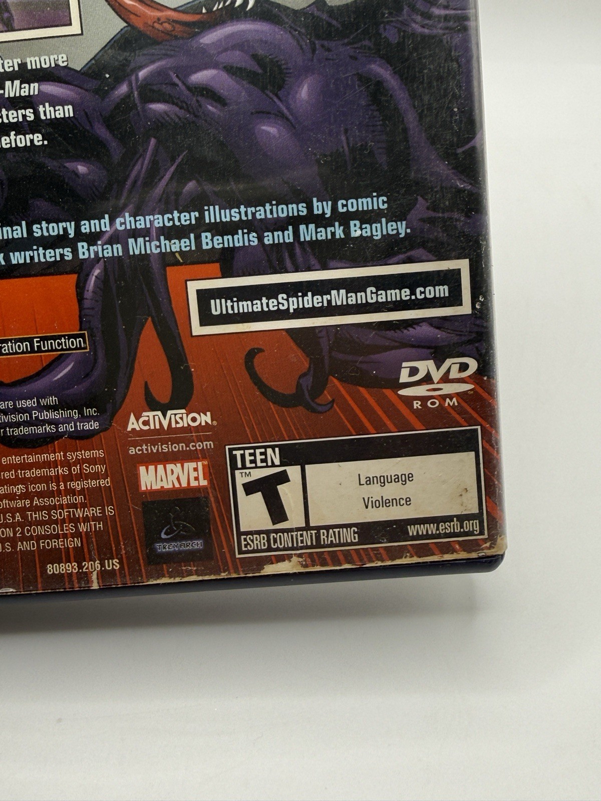 Ultimate Spiderman PS2 Sony PlayStation 2 Case Cover w/Art Only (No Game)