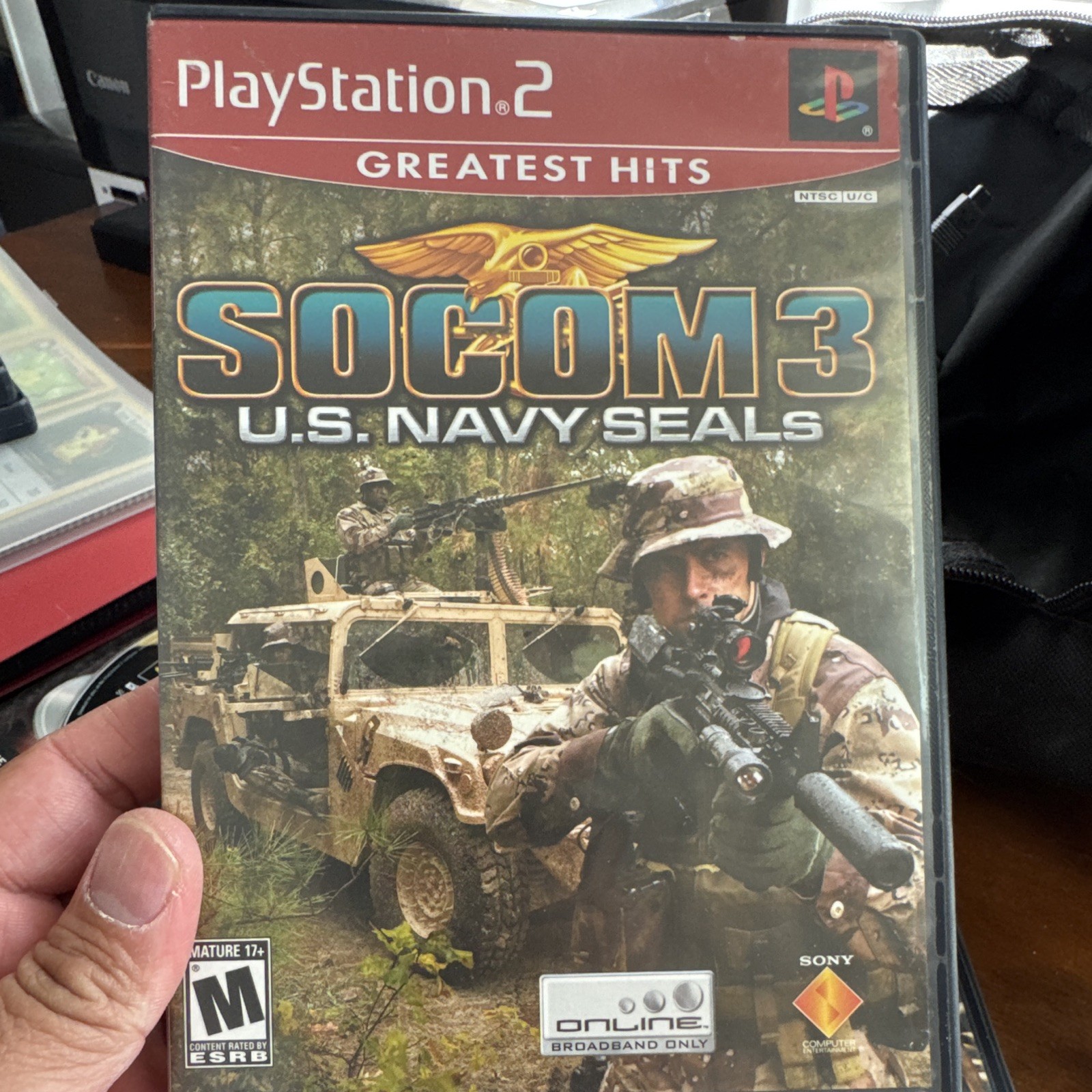 Sony SOCOM 3: U.S. Navy SEALs Greatest Hits PS2 Manual Online Play M