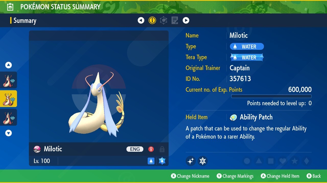 Pokemon Scarlet Violet Ultra Shiny 6IV Milotic – Fast Trade w/ Ability Patch