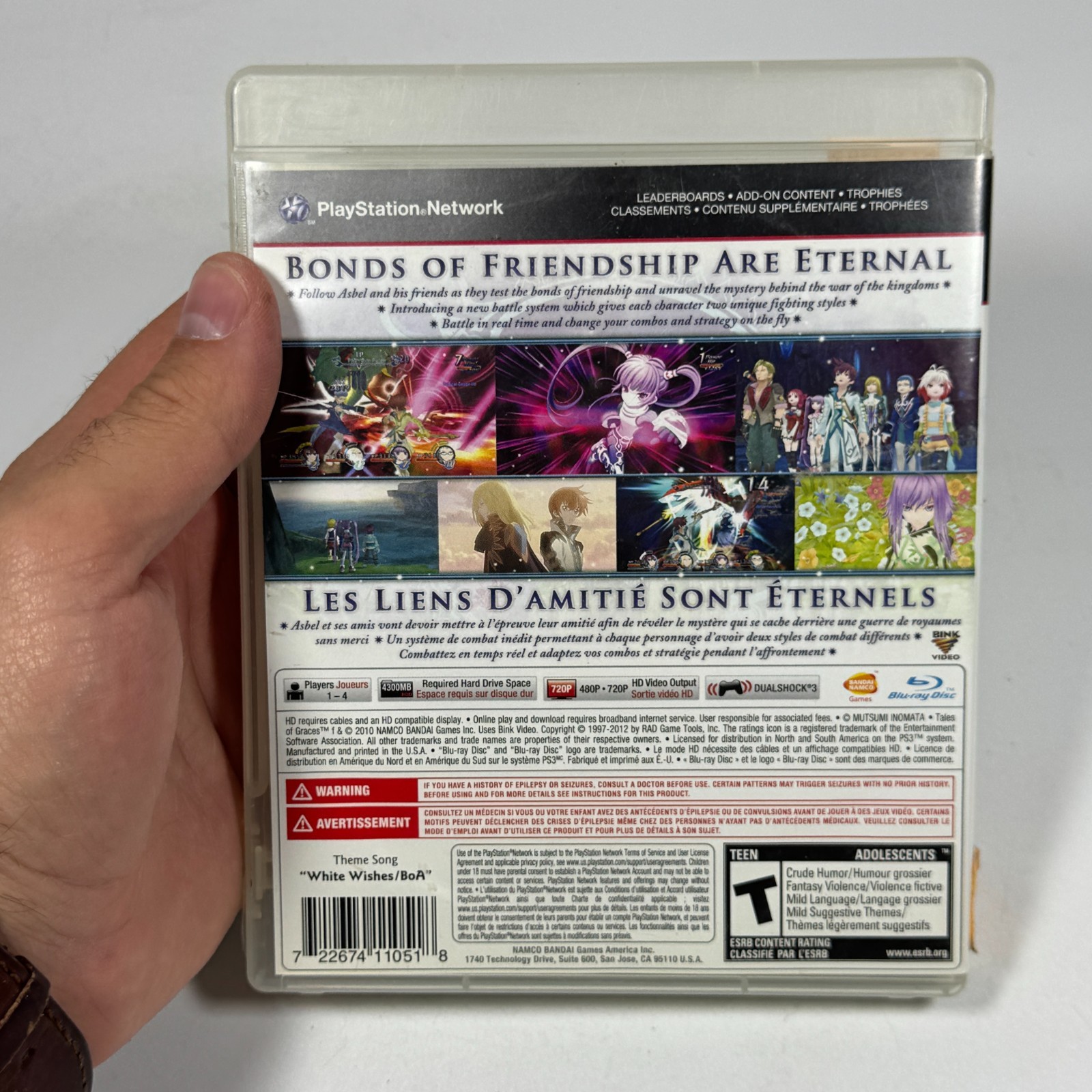 Tales of Graces F Sony PlayStation 3 PS3 2012 Complete CIB w/ Manual Tested