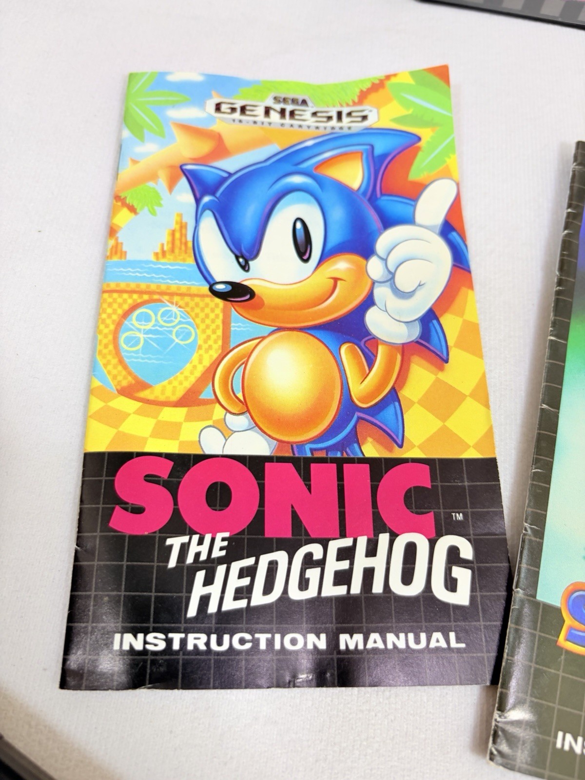 Sonic The Hedgehog 1 & 2 Not For Resale Sega Genesis CIB Tested Working