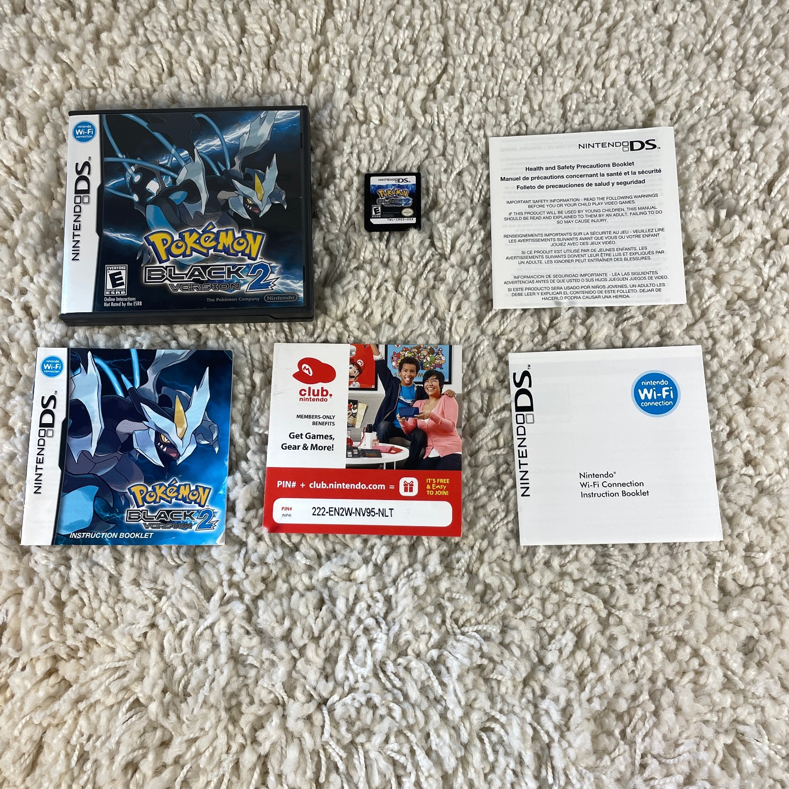 Pokémon Black Version 2 (Nintendo DS, 2012) Authentic Complete in Box CIB Tested