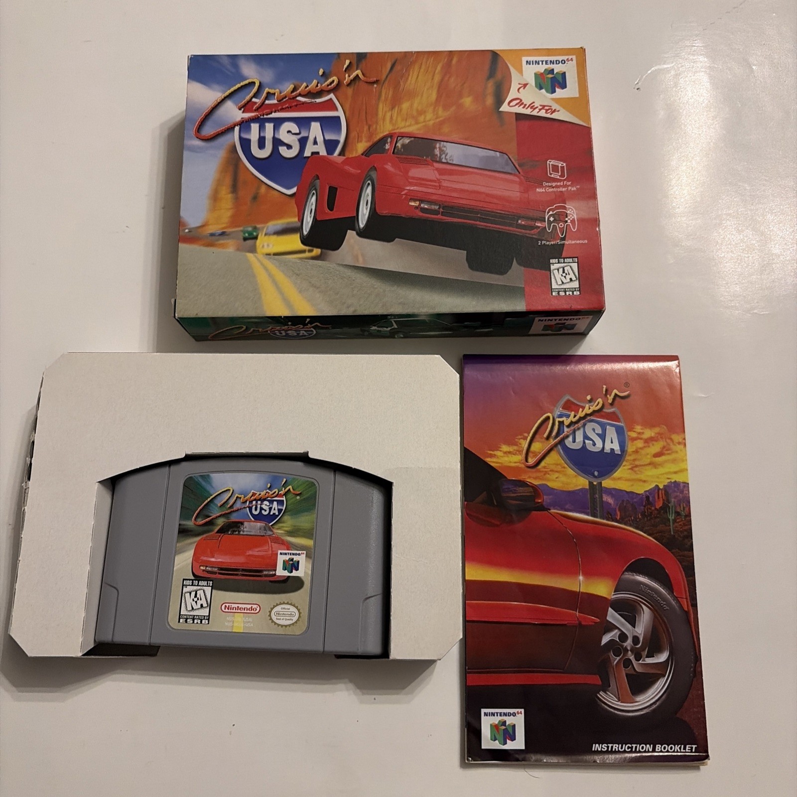 Cruis’n USA Nintendo 64 Complete CIB Authentic Tested