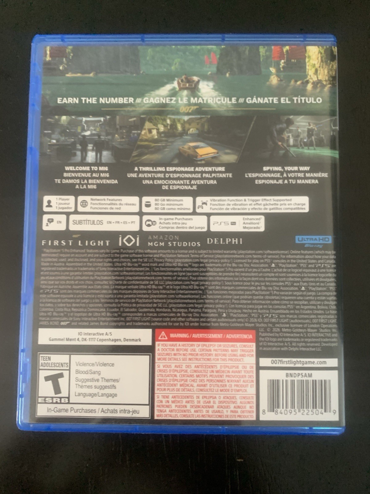 007 First Light PlayStation 5 PS5