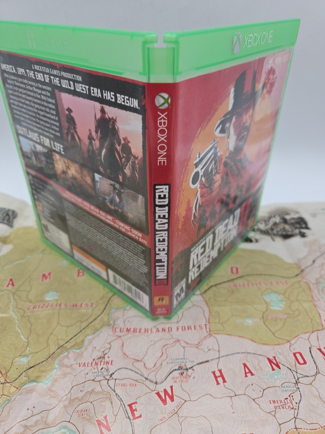 Red Dead Redemption 2 Xbox One + Map Complete Tested Working See Great Conditon