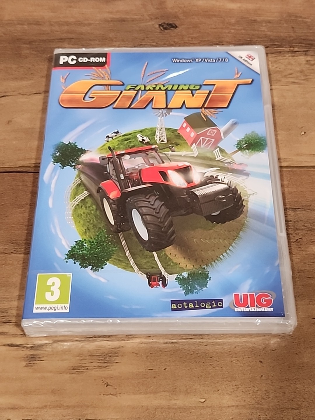 PC CD-ROM Farming Giant Actalogic UIG Pegi 3 Windows XP/Vista/7/8 2012