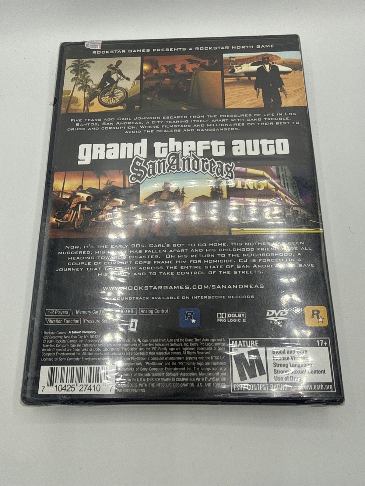 Grand Theft Auto: San Andreas PS2 Rockstar Games 2004 Brand New Sealed