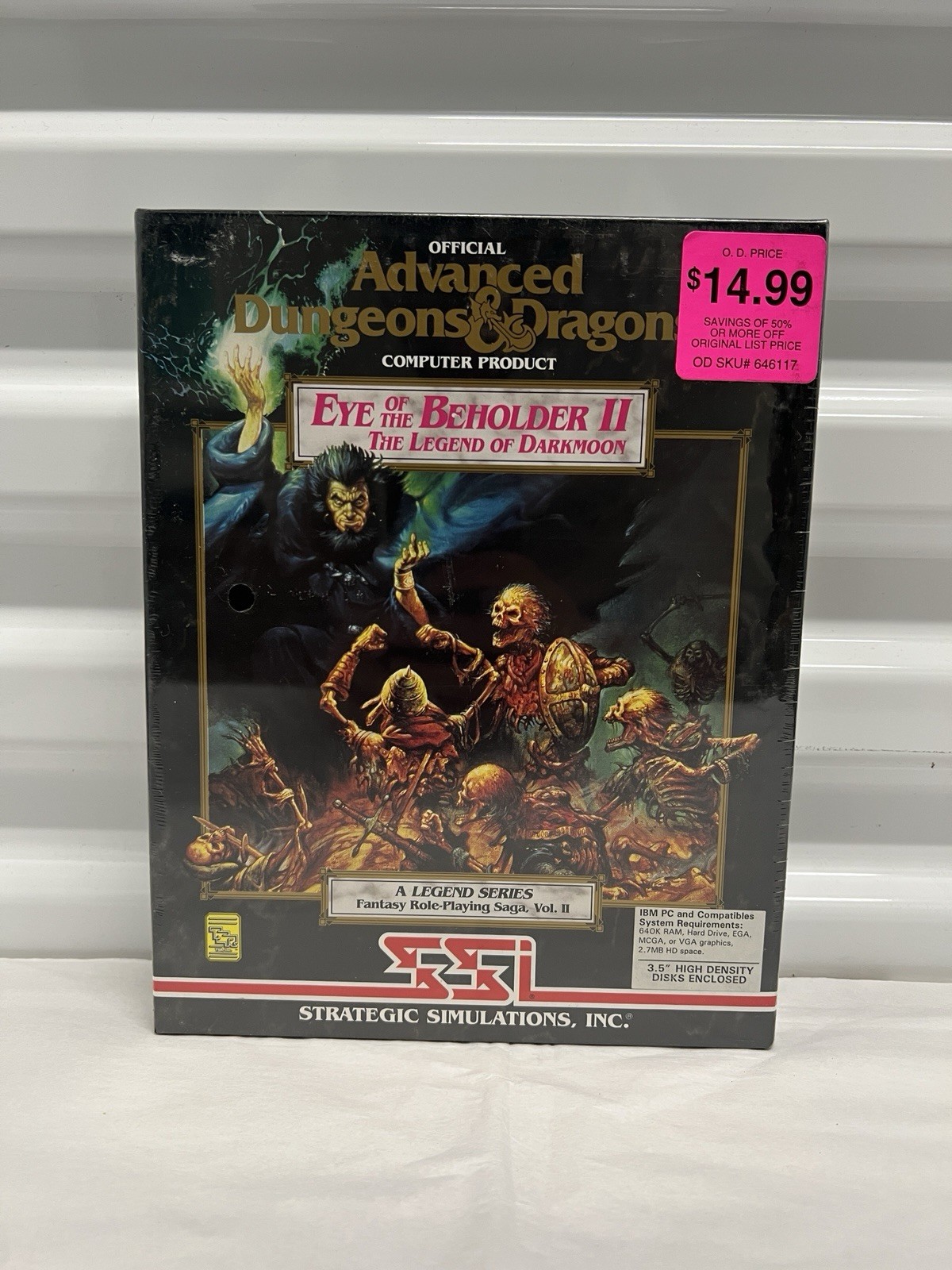 Advanced Dungeons & Dragons Eye of the Beholder II: Legend of Darkmoon PC Big Bx
