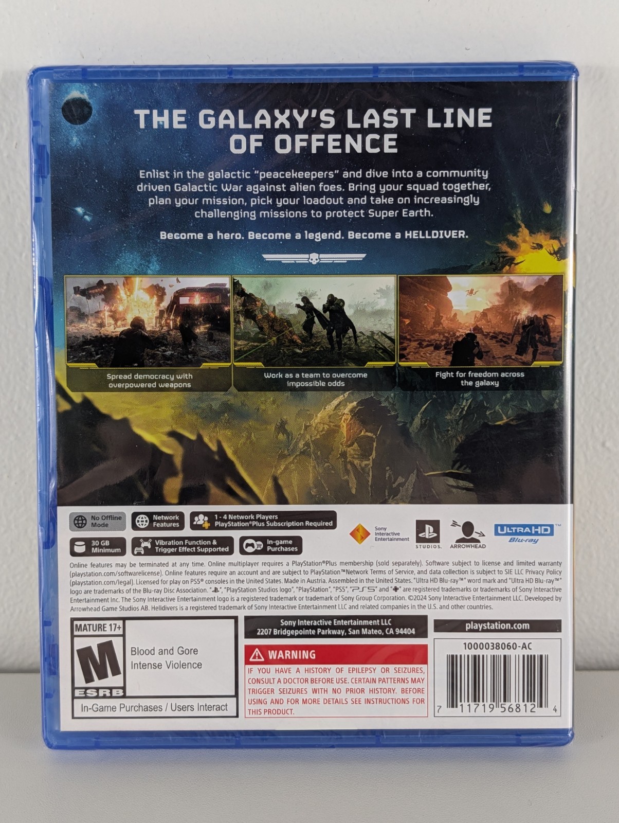 Helldivers 2 II (Sony PlayStation 5, PS5) Brand New Sealed