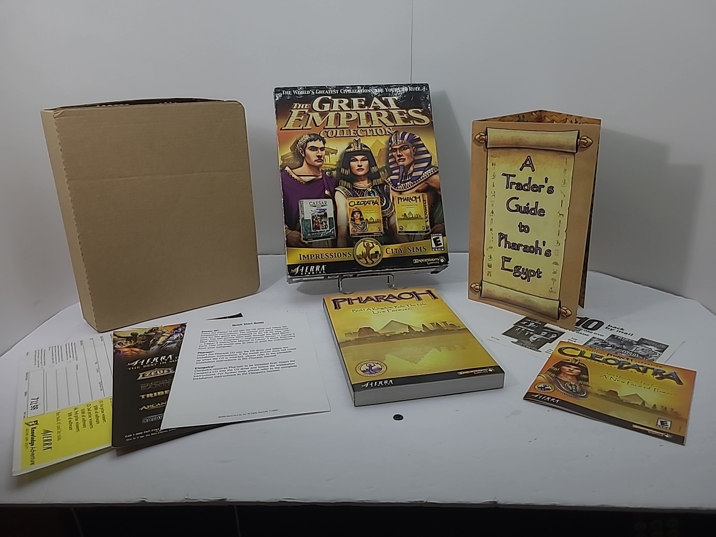 The Great Empires Collection Sierra PC Inserts And Map Only No Games