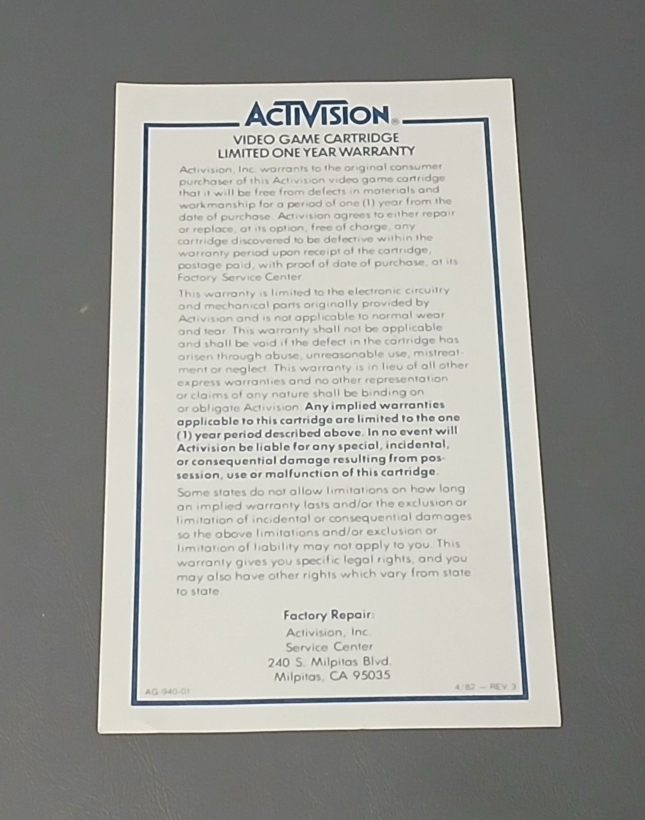 Atari 2600 Bridge By Activision Complete In Box (CIB) With Manual And More