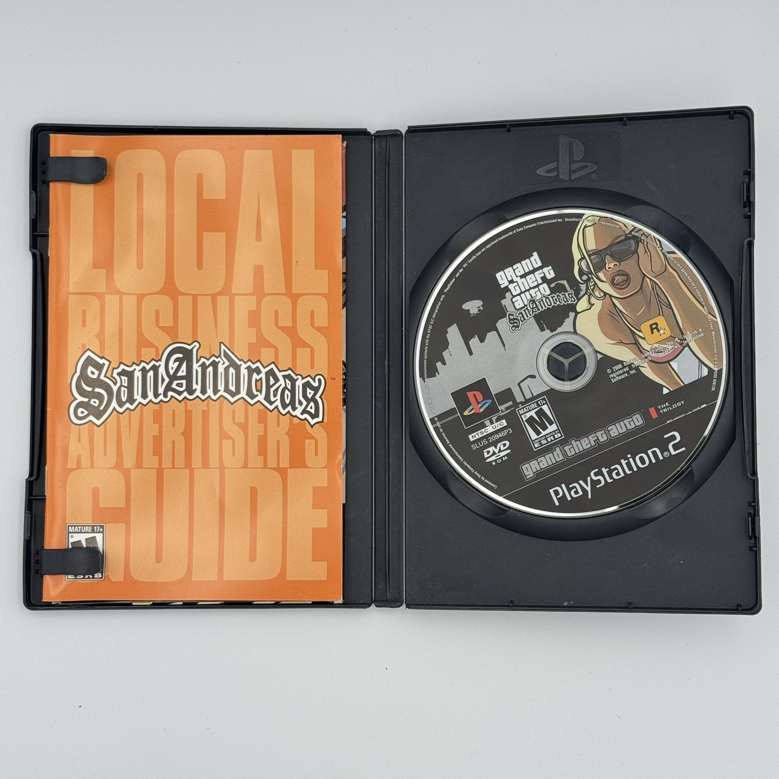 Grand Theft Auto San Andreas for PlayStation 2 PS2 CIB W/Manual & Map