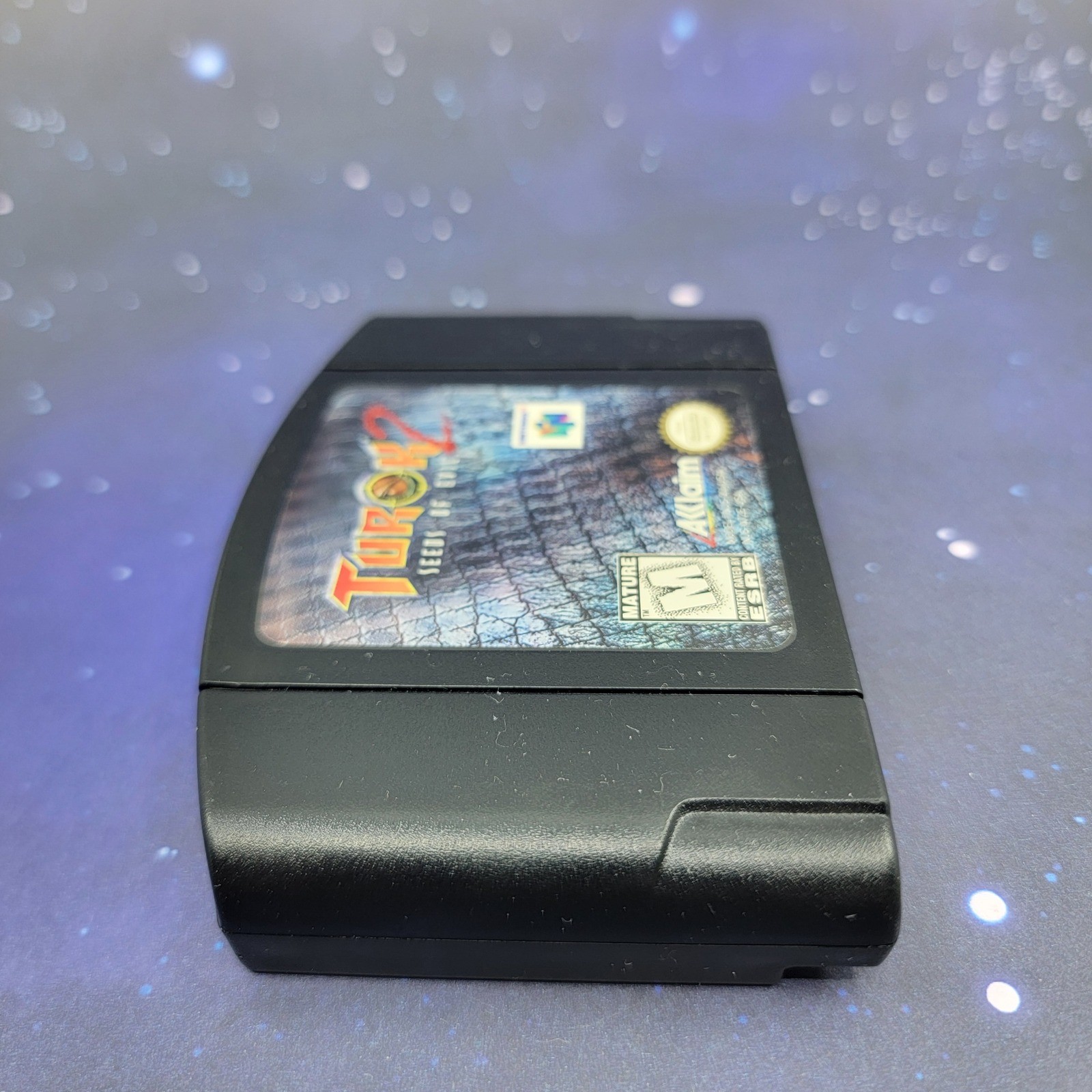 Turok 2 Seeds of Evil Nintendo 64 N64 Black Cartridge Acclaim NUS-006 USA
