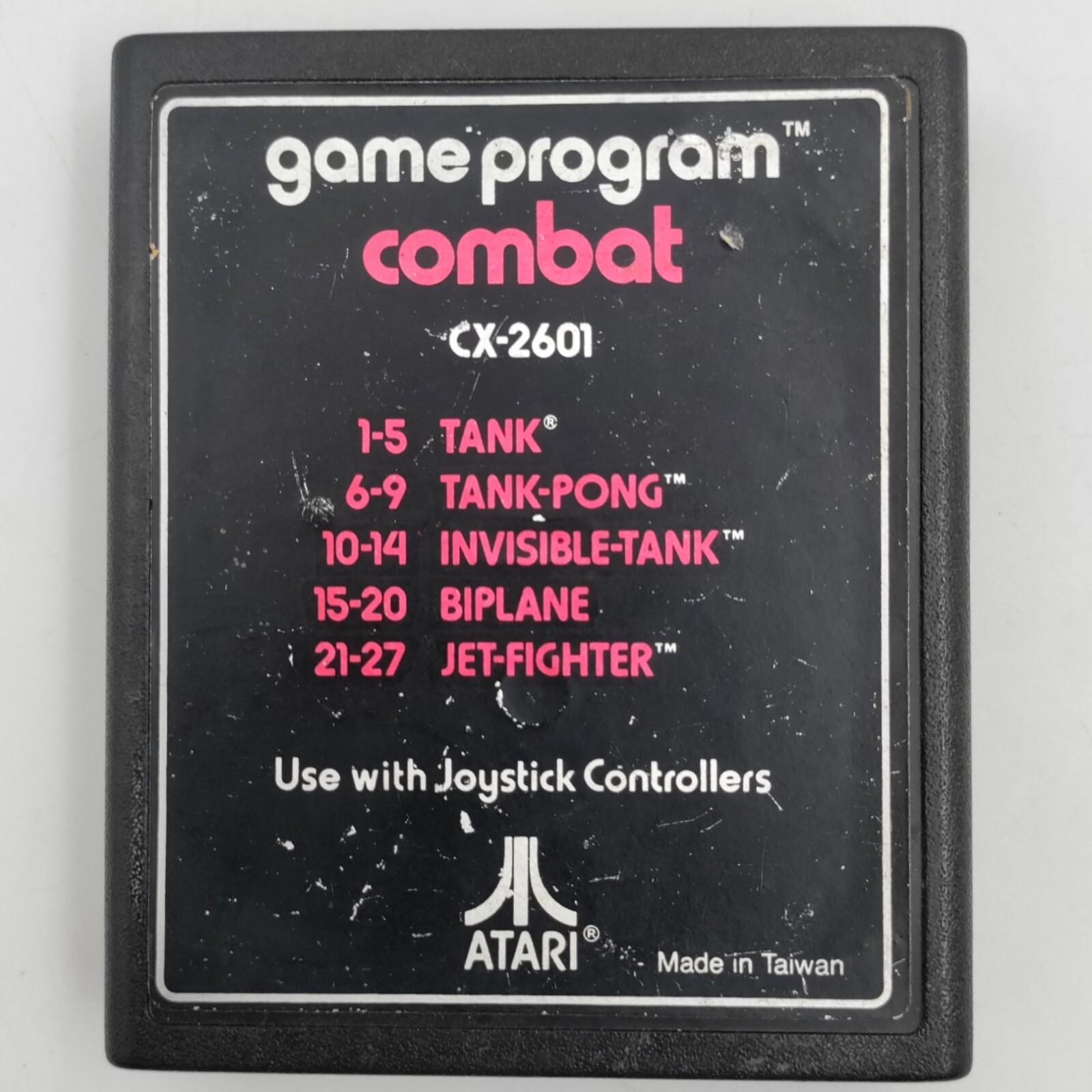 1978 Vintage ATARI 2600 COMBAT Video Game Program Cartridge CX-2601 – Tested