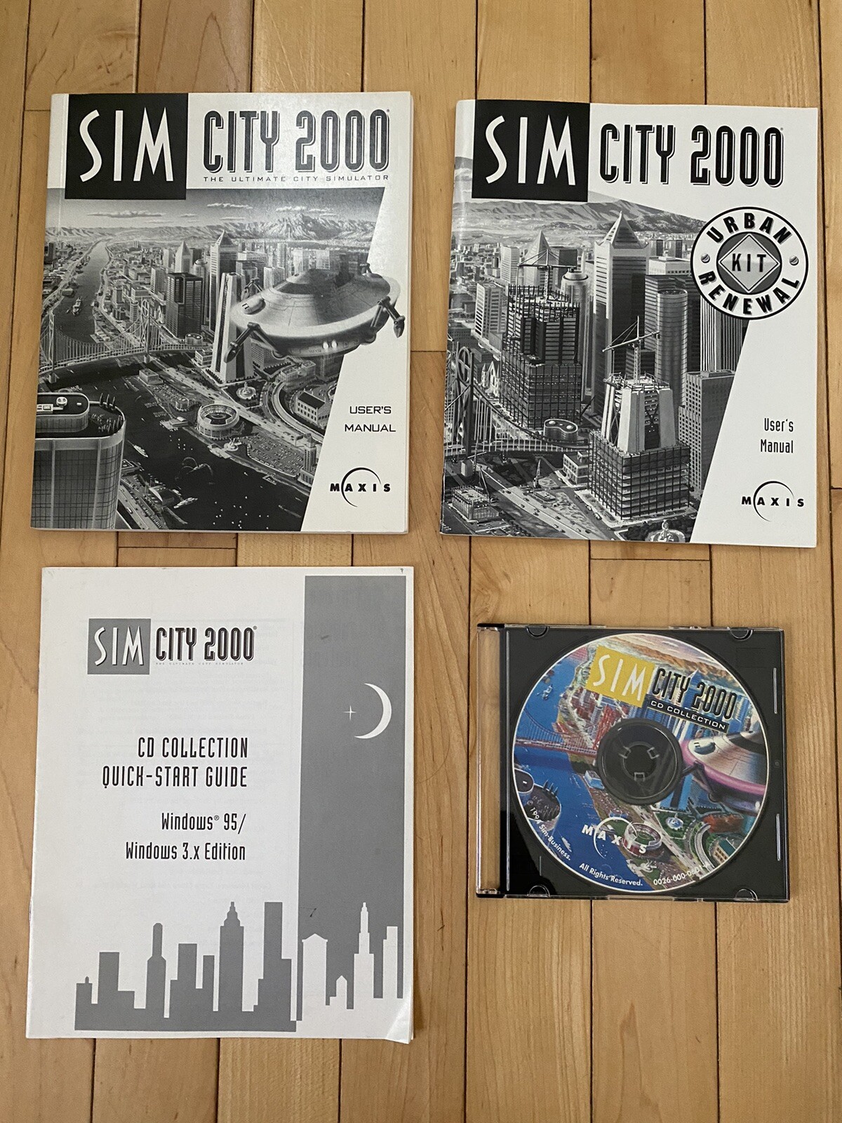 Sim City 2000 CD Collection Windows 95 PC Maxis 1994 Ultimate City Simulator
