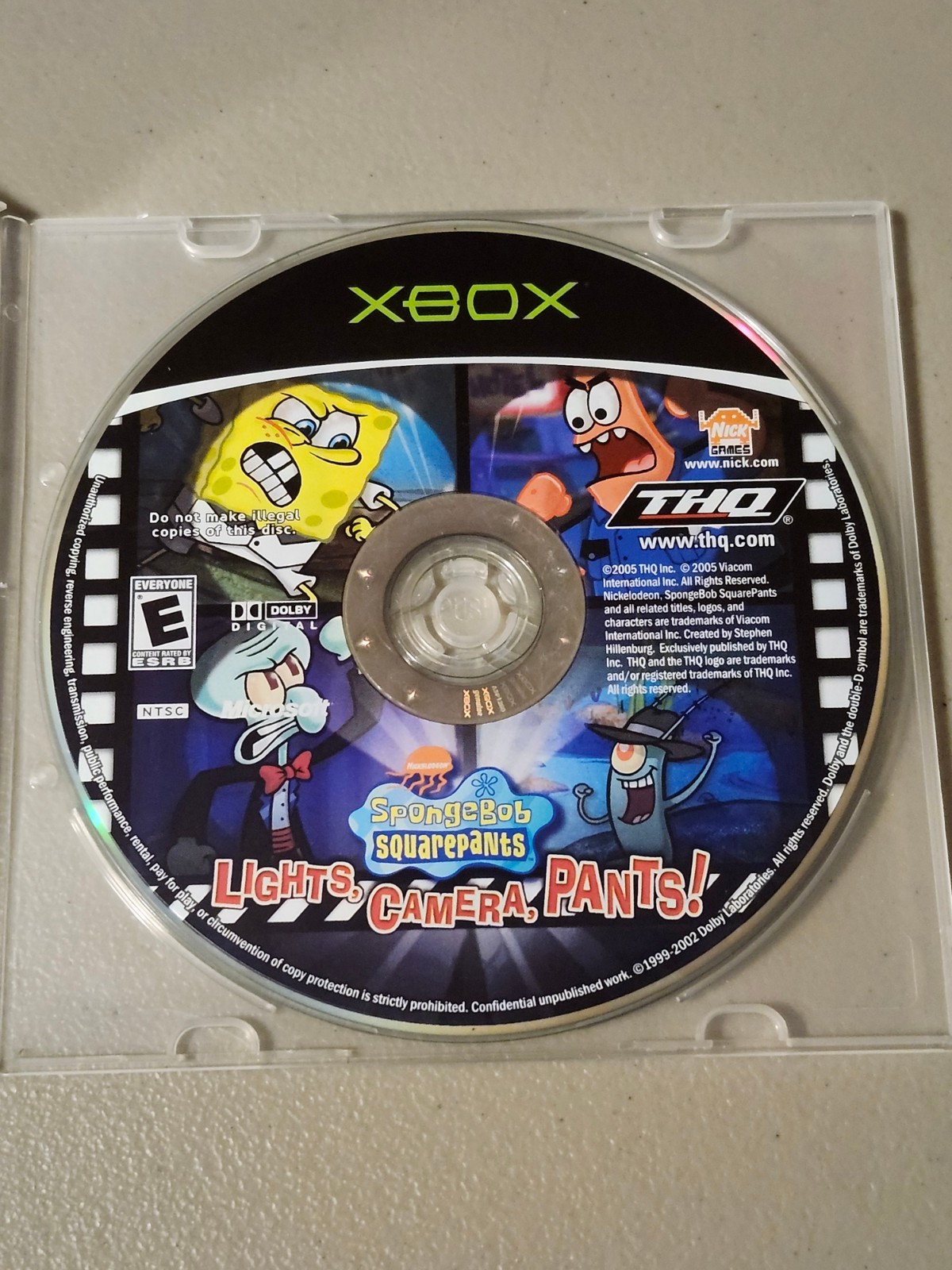 SpongeBob SquarePants: Lights, Camera, Pants (Microsoft Xbox, 2005)