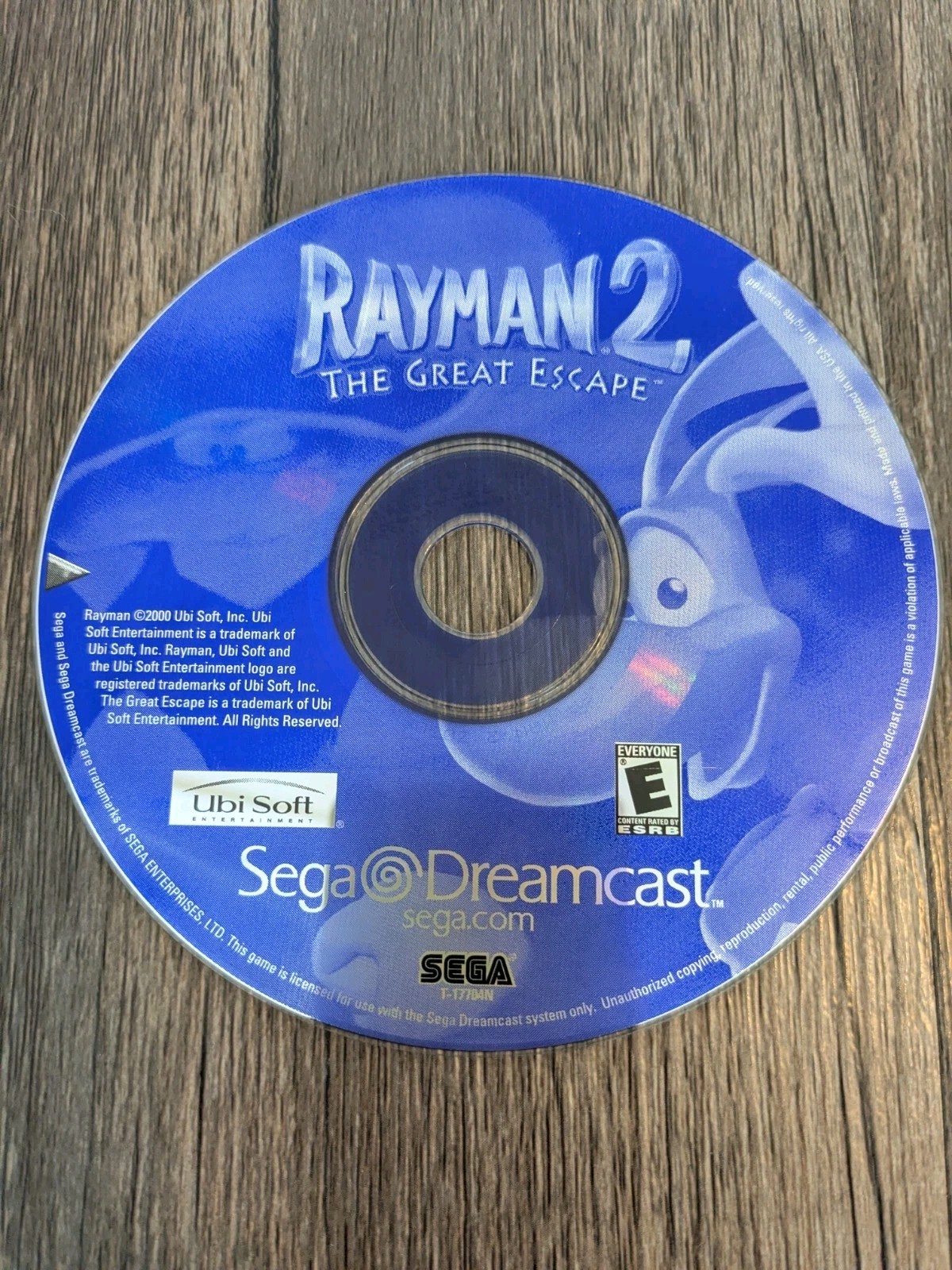 Rayman 2: The Great Escape ( 2000 )for Sega Dreamcast *DISC ONLY**UNTESTED*
