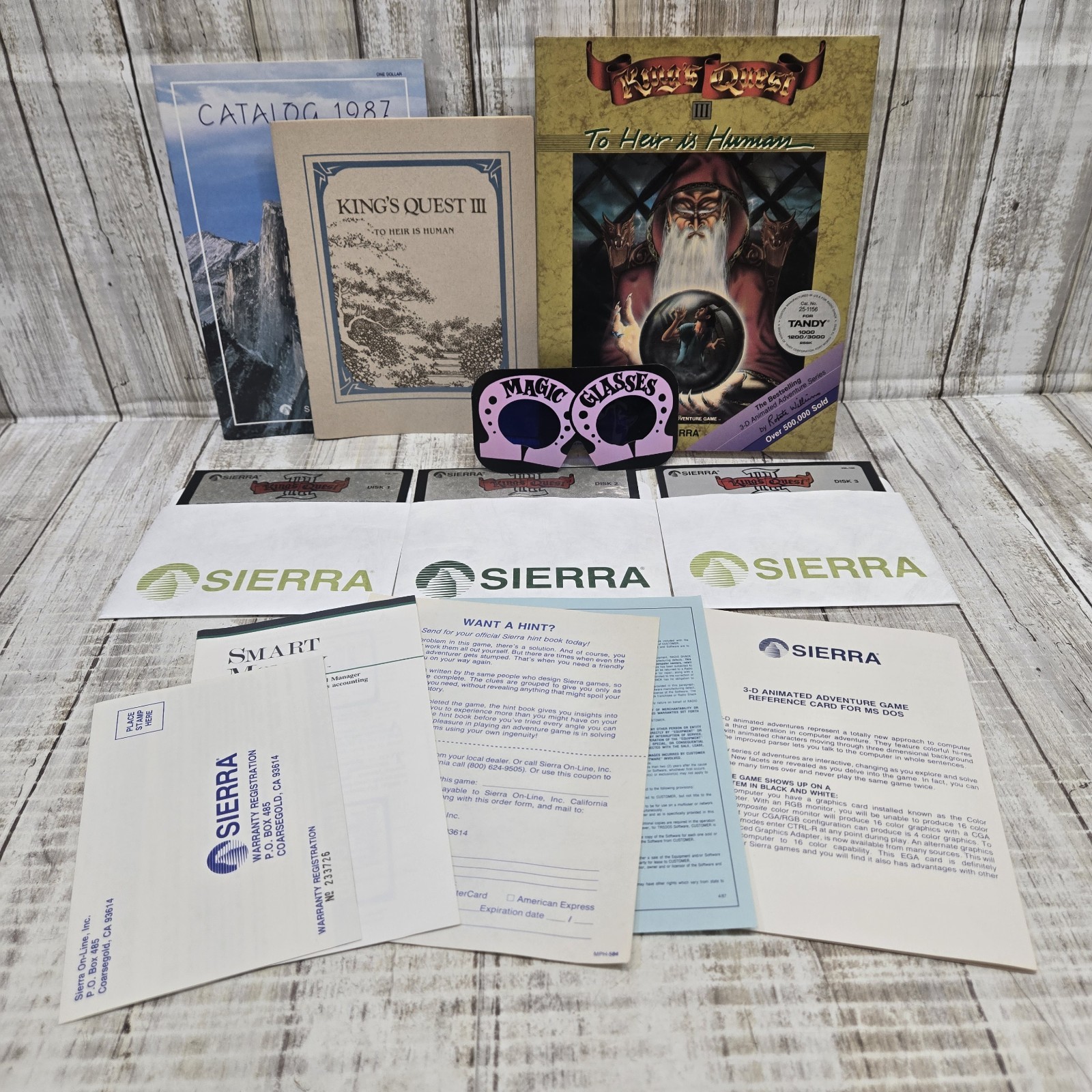 King’s Quest III: To Heir is Human (5.25″ Sierra) PC Big Box MS-DOS Without 3.5s