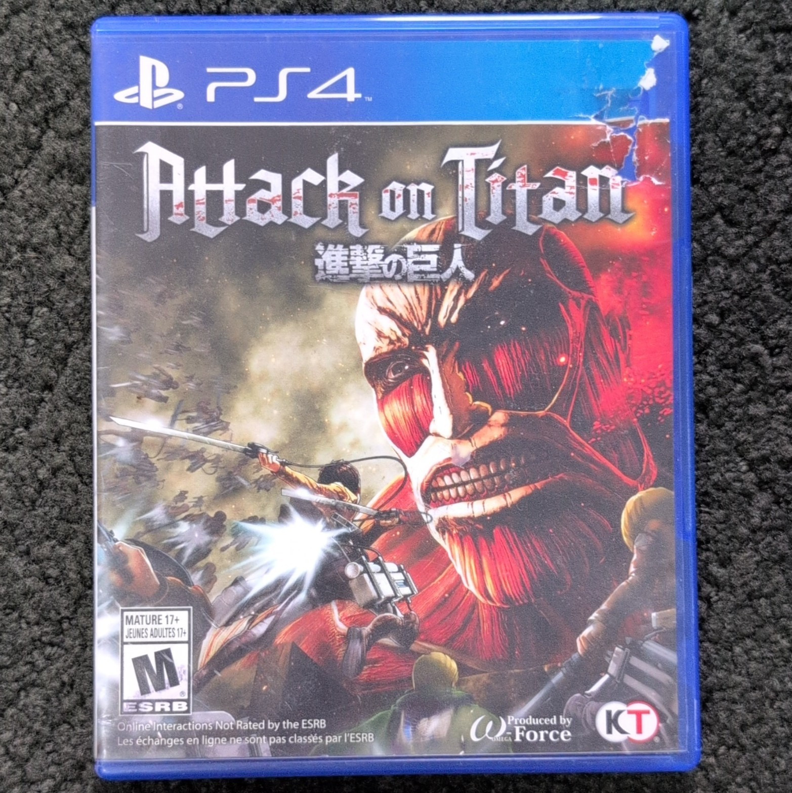 Attack on Titan PS4 M NTSC-U/C 2016 Action & Adventure Manual Included