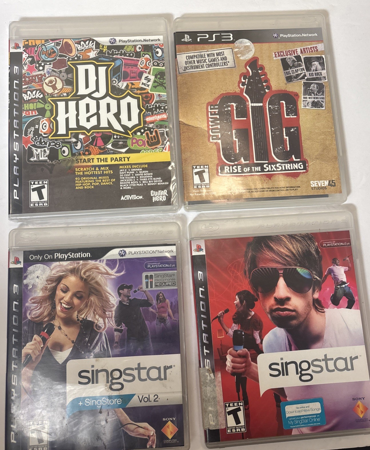 SONY PS3 Music/ Singing Game Bundle 4 Pack