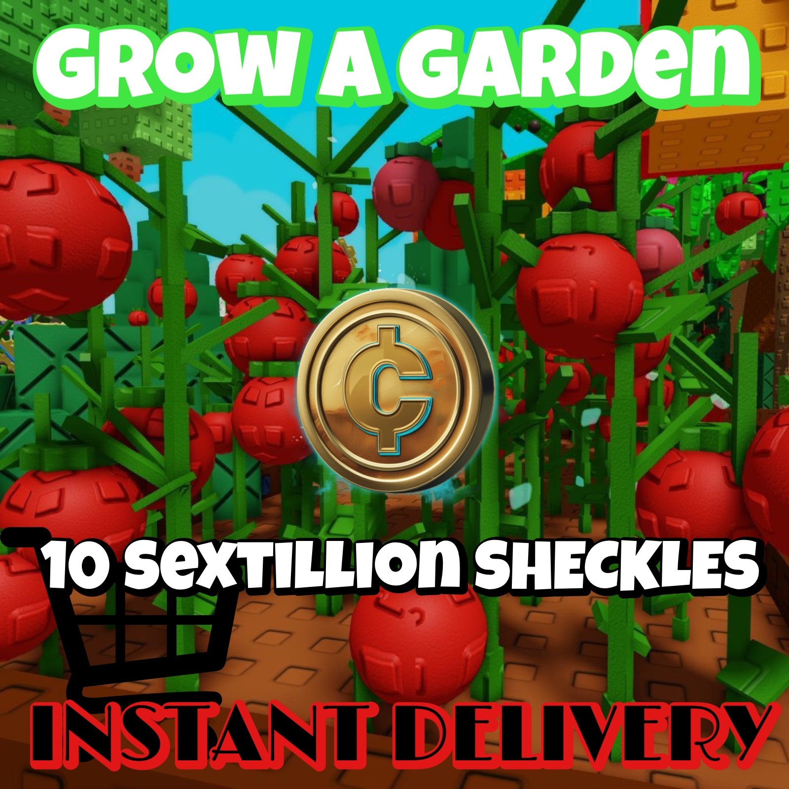 Online 🟢| 10sx Grow A Garden SHECKLES | Cheapest | Instant Delivery
