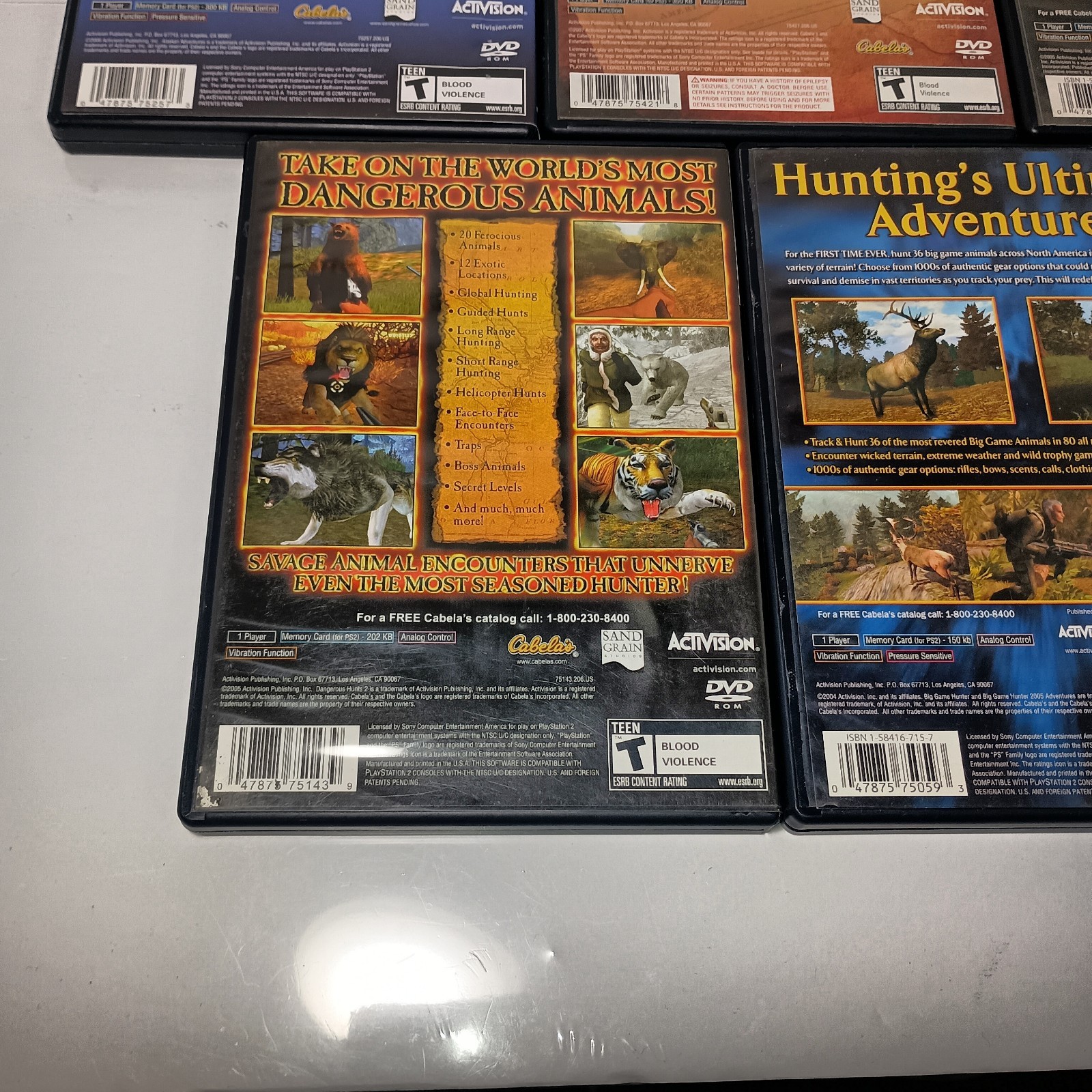 Cabelas Bundle PS2 Hunting Video Games Lot Of 5 CIB Complete PlayStation 2