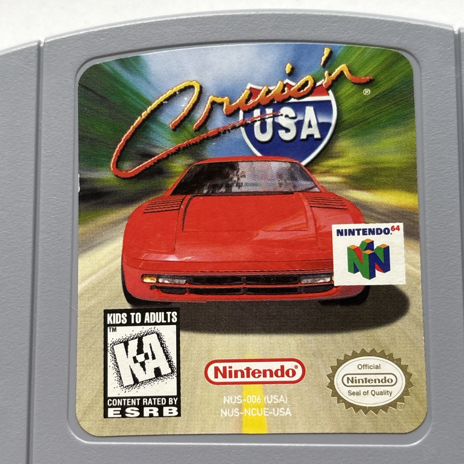 Cruis’n Usa Cruisin Nintendo 64 N64 Retro Racing Game Authentic Cleaned Tested