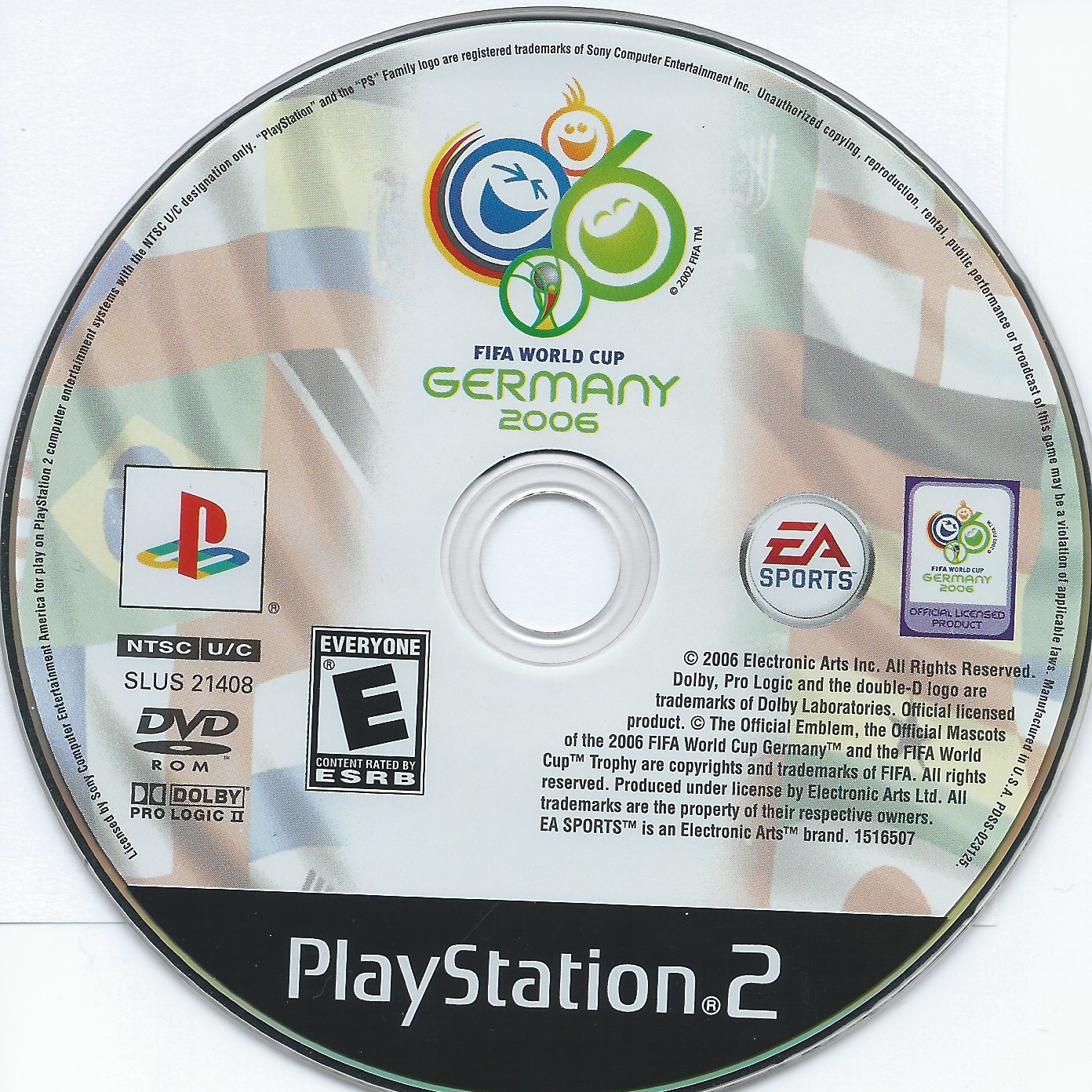 FIFA Germany World Cup Video Game Playstation 2 DISK ONLY