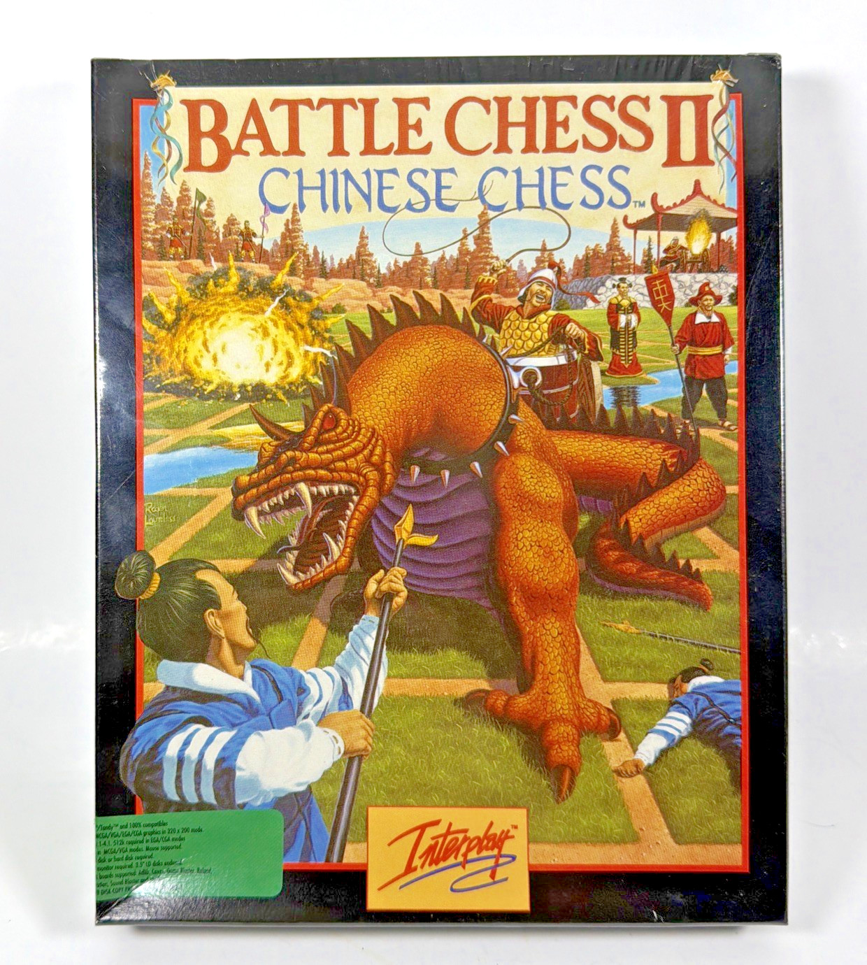 Battle Chess II Chinese Chess 1990 Interplay 3.5″ Floppy Vintage Retro PC Game