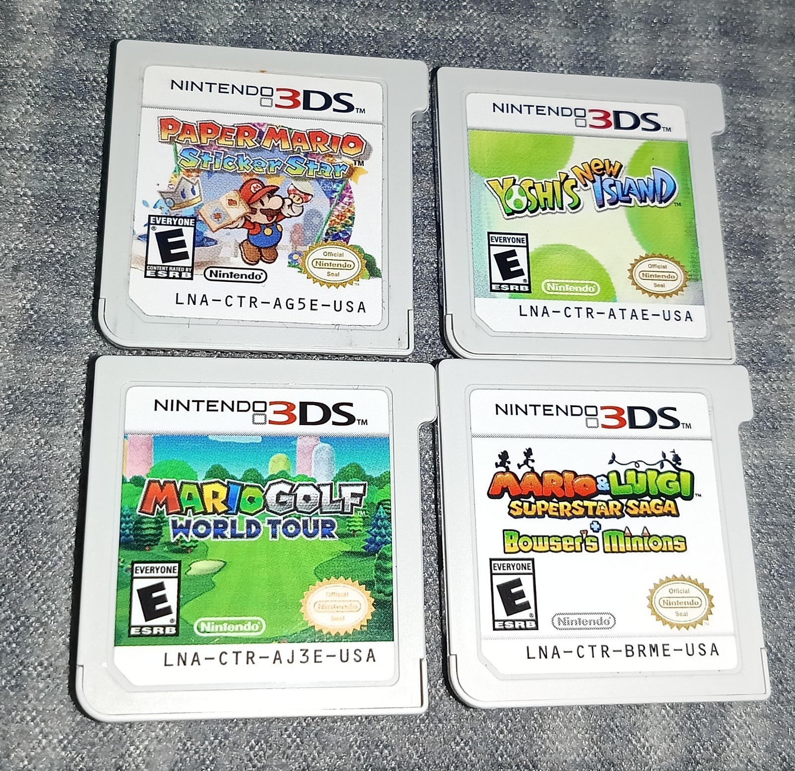 Mario & Luigi Superstar Saga Bowser’s Minions Nintendo 3DS Yoshi’s Golf Paper