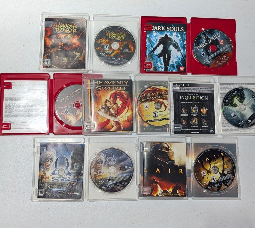 PlayStation 3 Games Dragon’s Crown, Dark Souls, Dragon’s Dogma, Heavenly Sword +