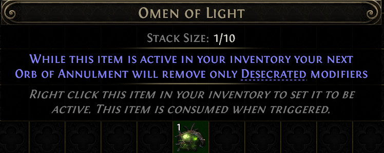 🟢1x Omen of Light🟢Path of Exile 2🟢Rise of the Abyssal Softcore🟢
