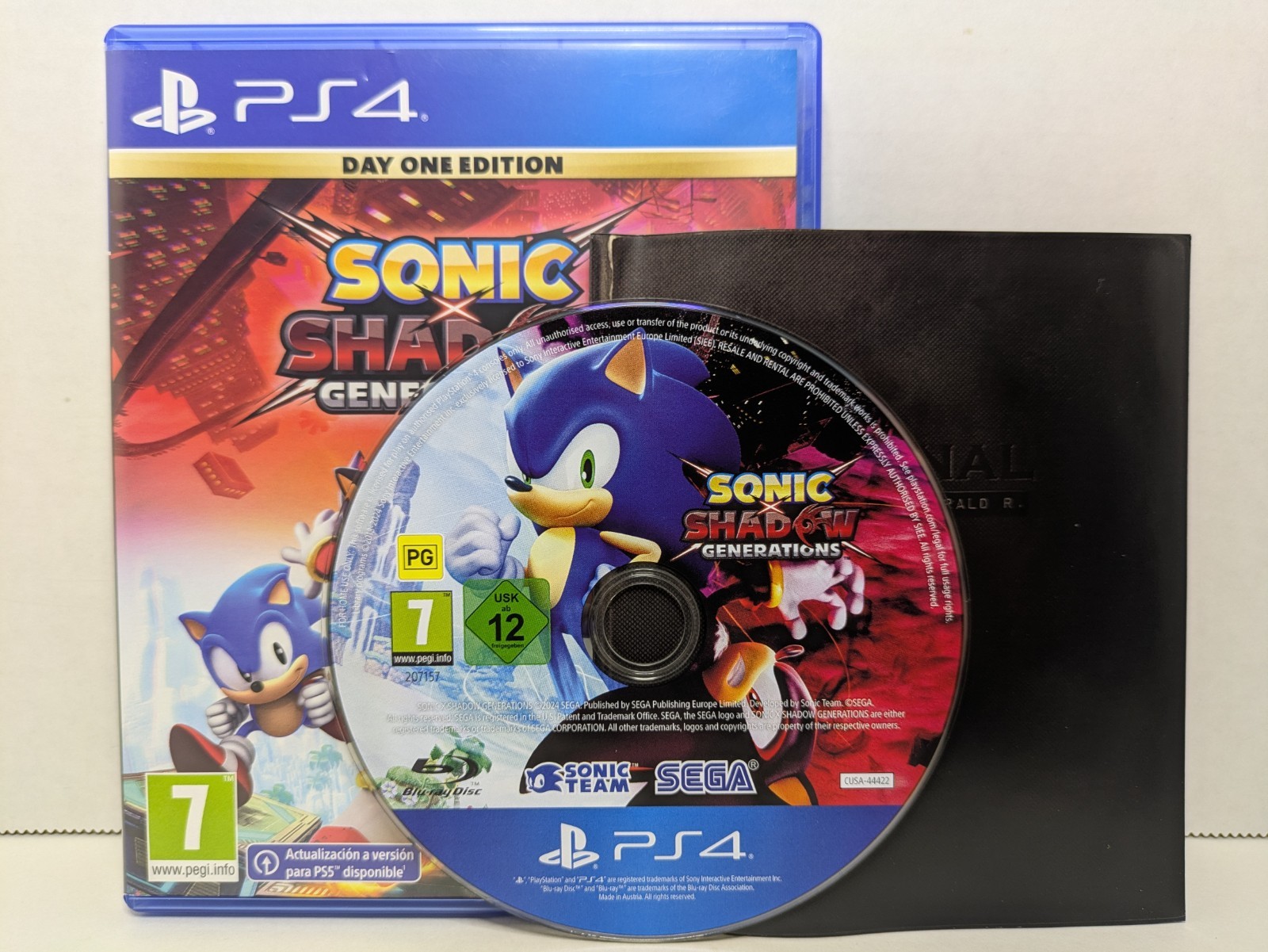 Sonic X Shadow Generations — Day One Edition (Sony PlayStation 4, PS4, 2024)