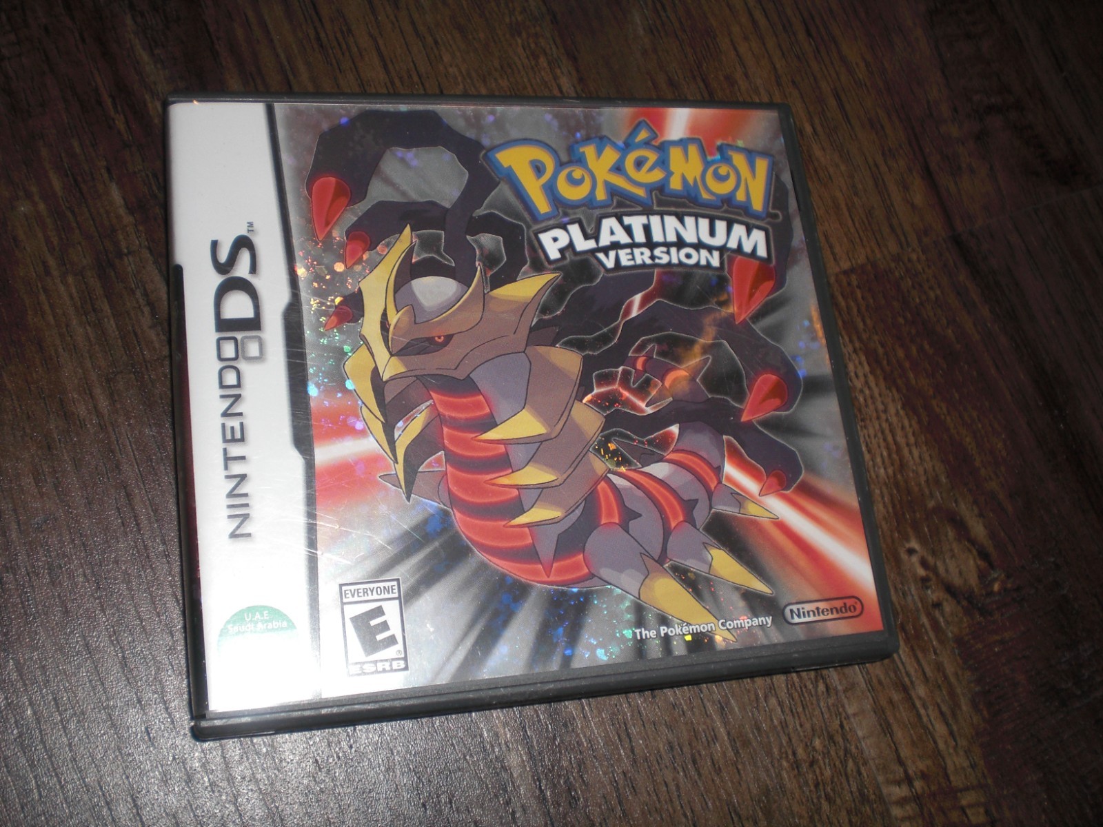 UAE VARIANT Pokemon Platinum Version Game CASE Nintendo DS 3DS RARE SHORT PRINT