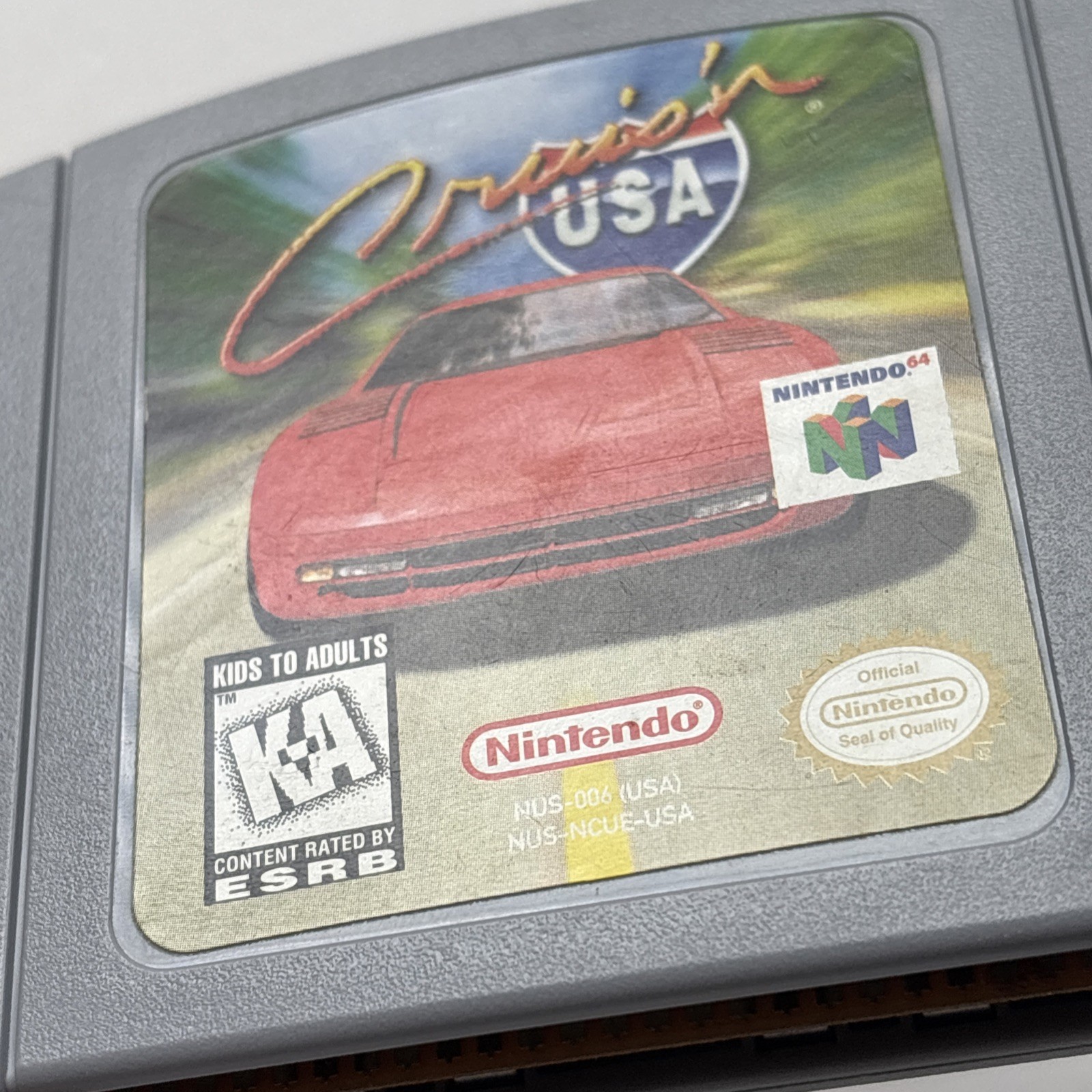 Cruis’n Usa Cruisin Nintendo 64 N64 Retro Racing Game Authentic Cleaned Tested