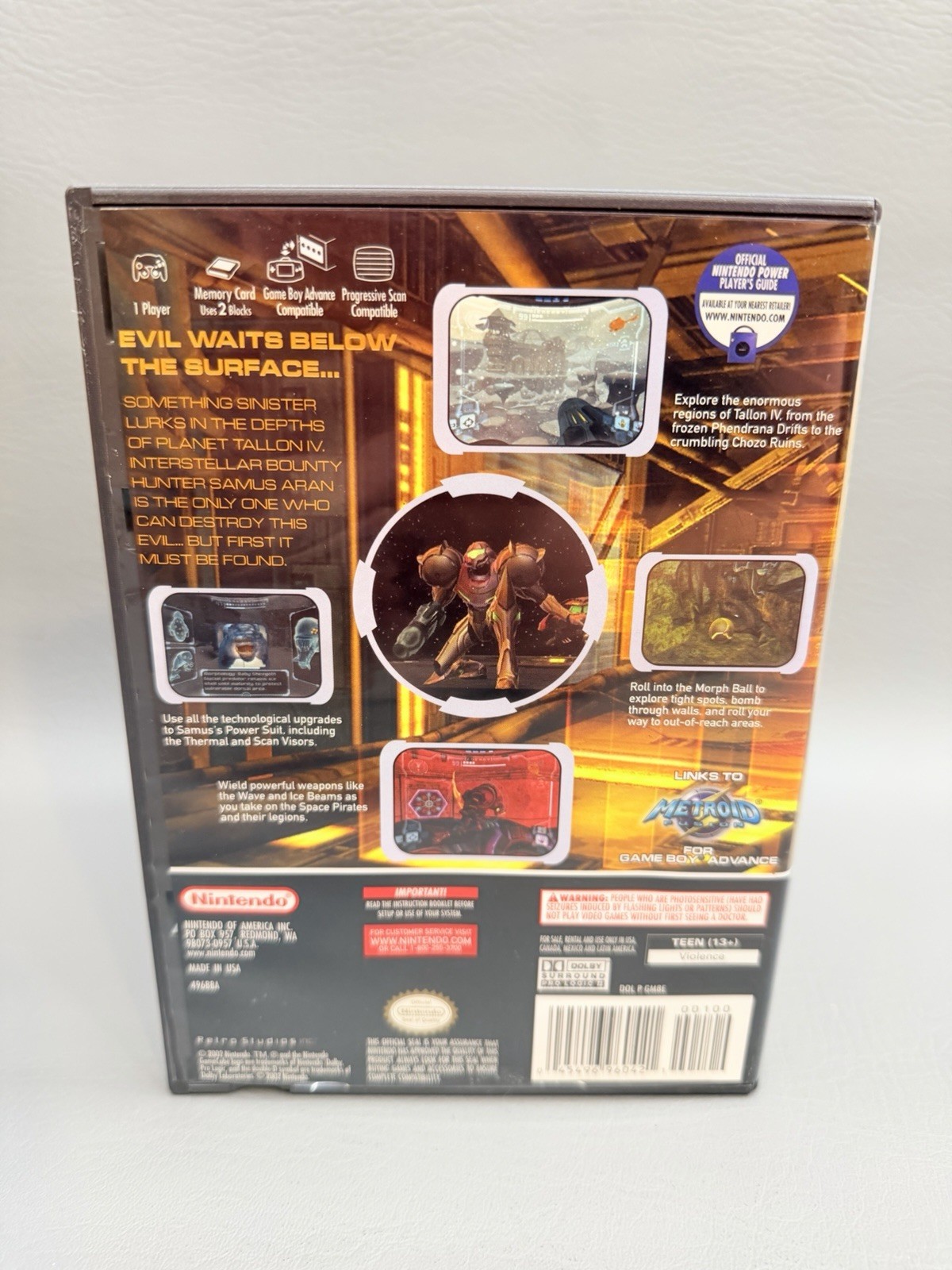 Metroid Prime (Nintendo GameCube, 2004) CIB – Very Good – 1Y Warranty